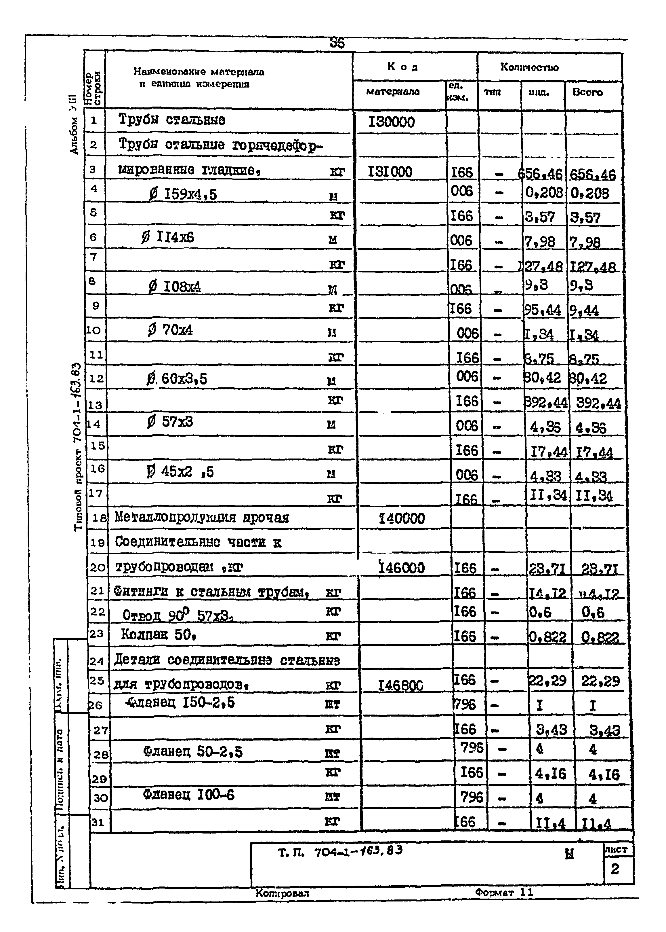 Типовой проект 704-1-163.83