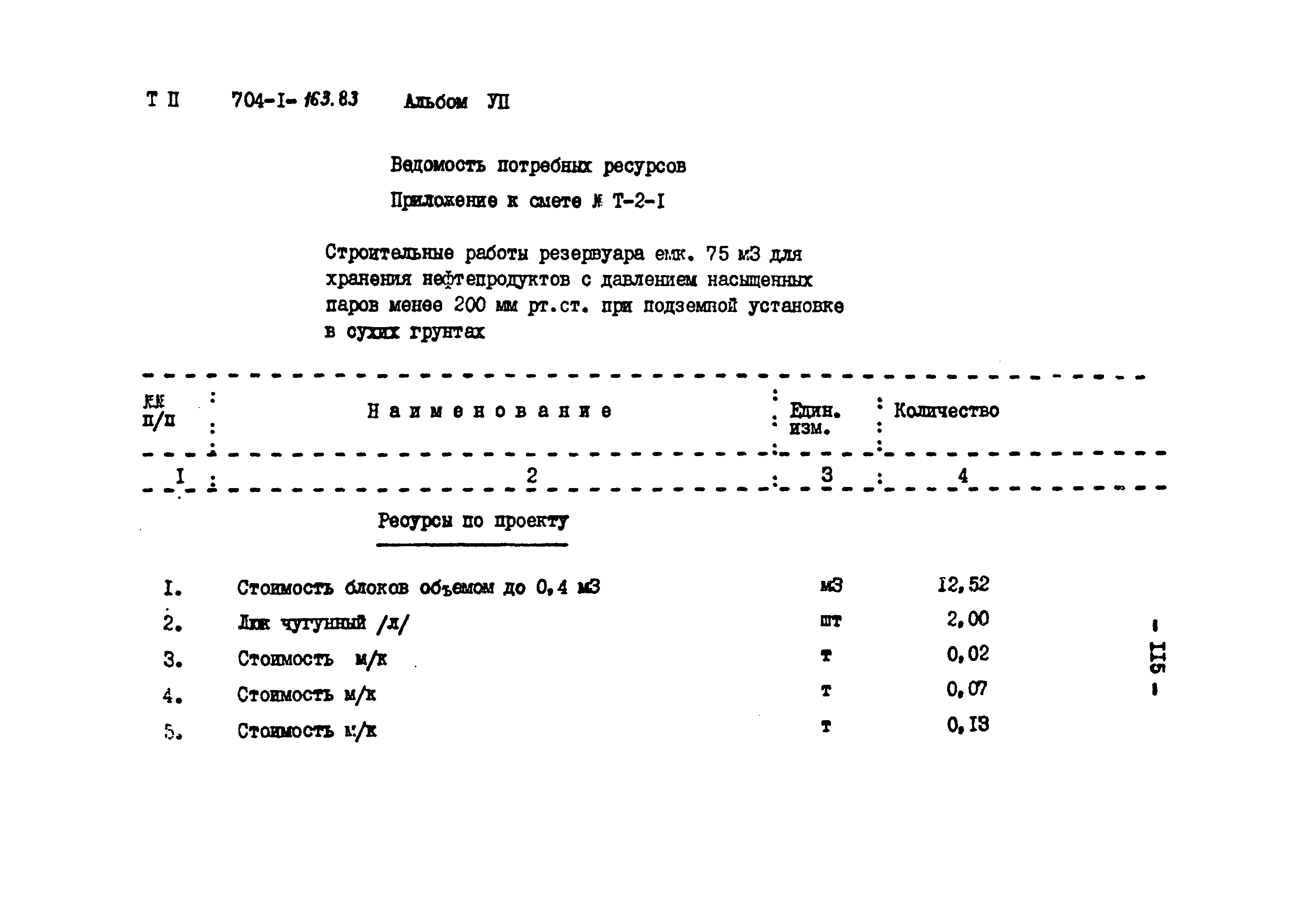 Типовой проект 704-1-163.83