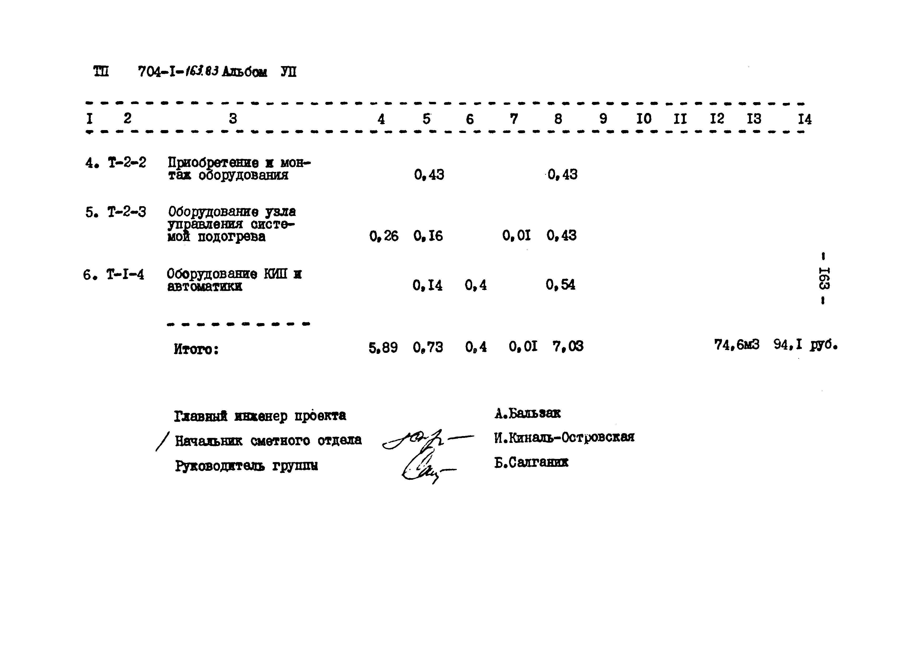 Типовой проект 704-1-163.83