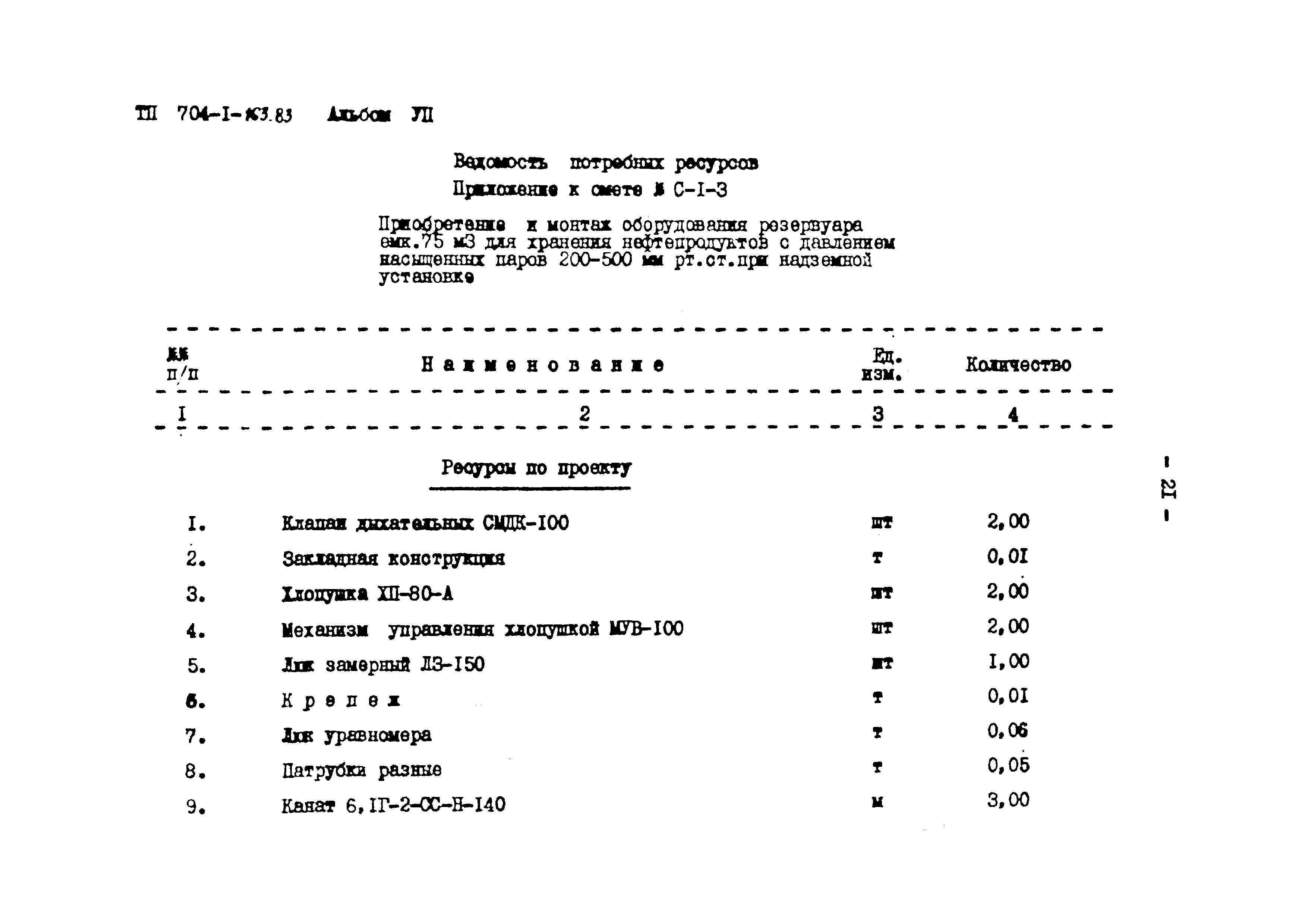 Типовой проект 704-1-163.83