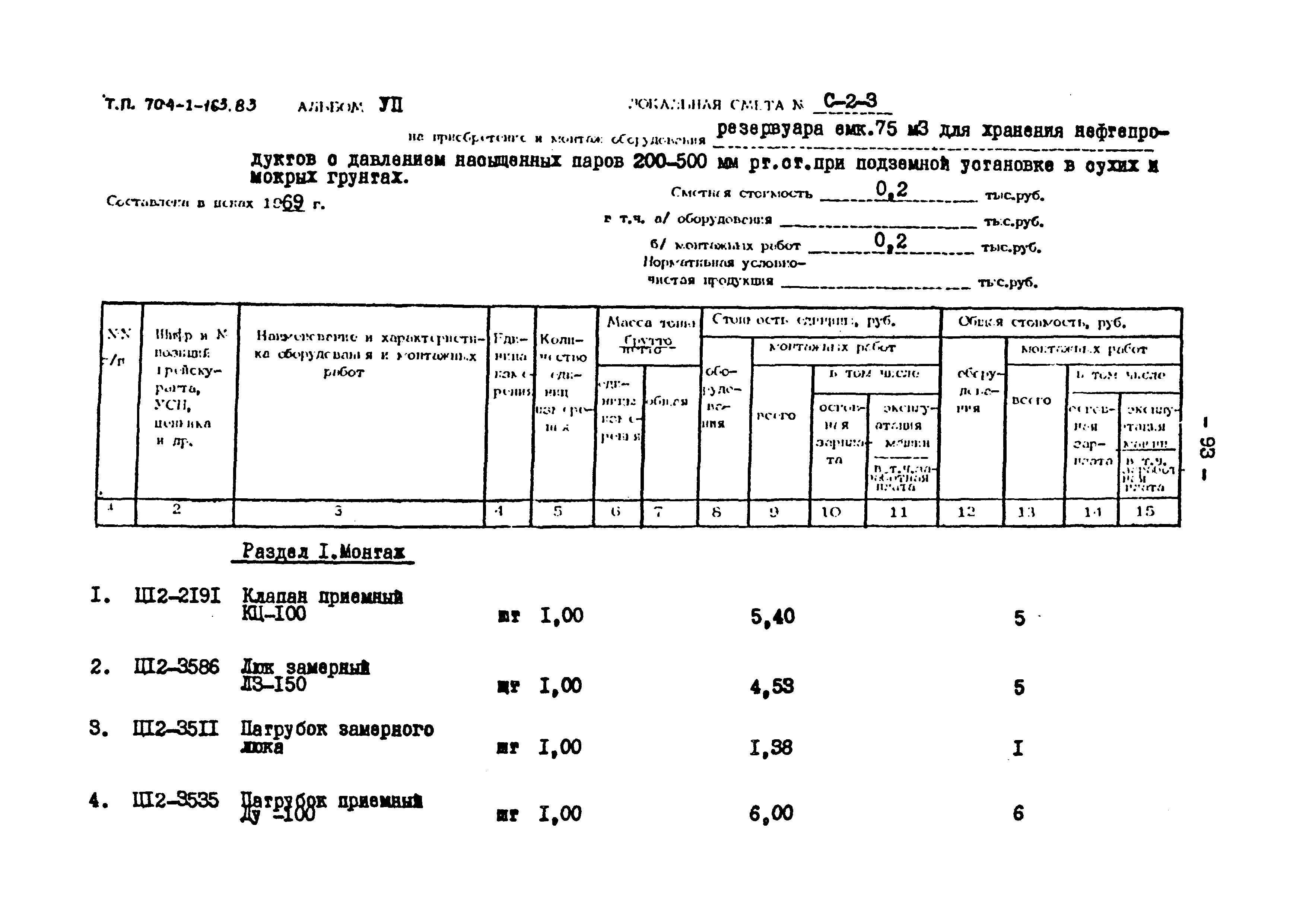 Типовой проект 704-1-163.83