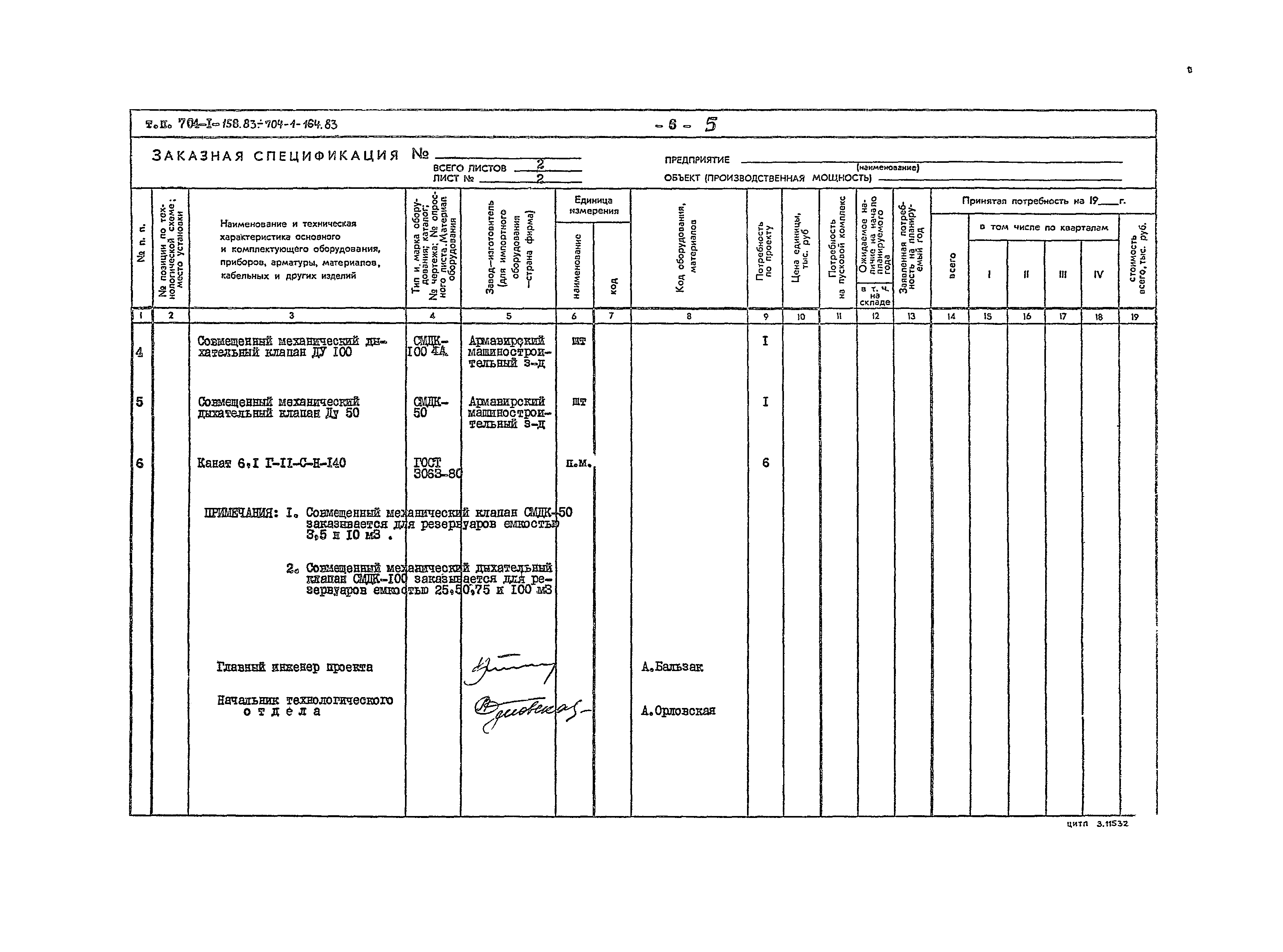 Типовой проект 704-1-164.83