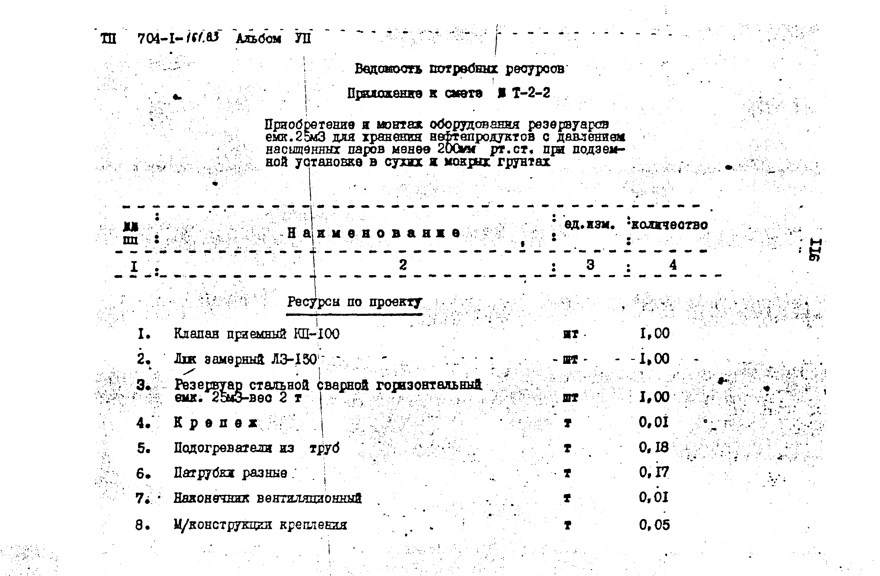 Типовой проект 704-1-161.83