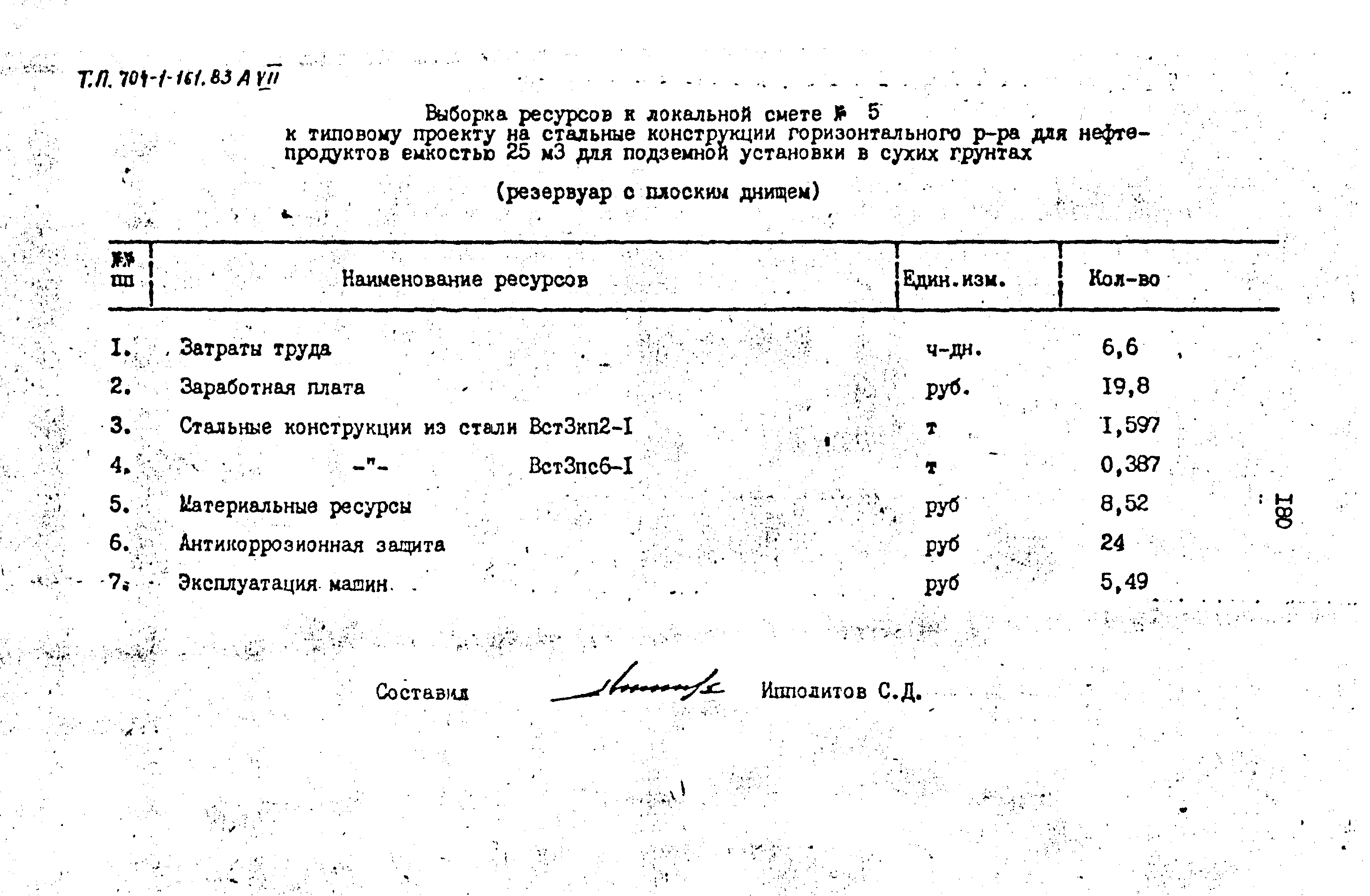 Типовой проект 704-1-161.83