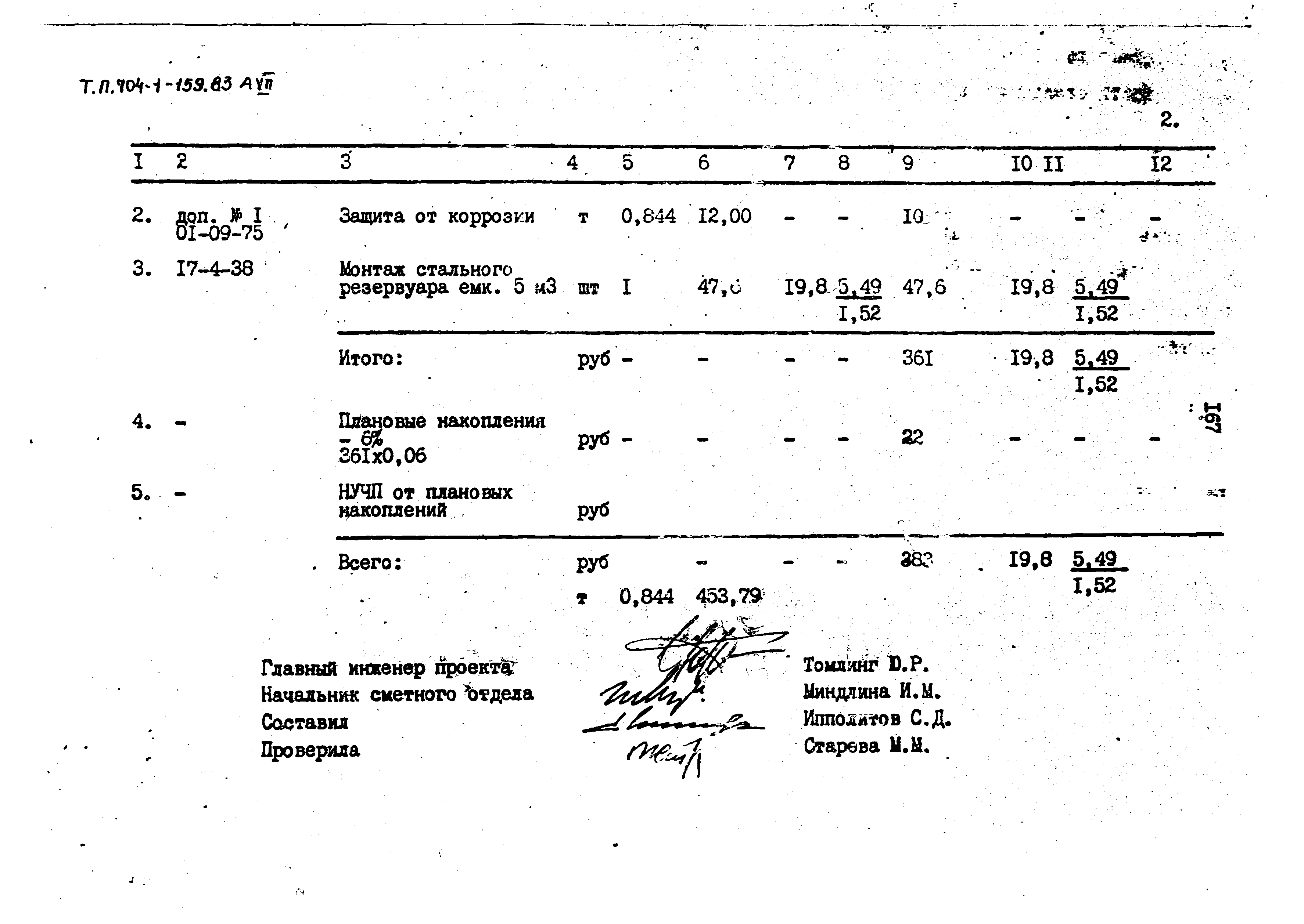 Типовой проект 704-1-159.83