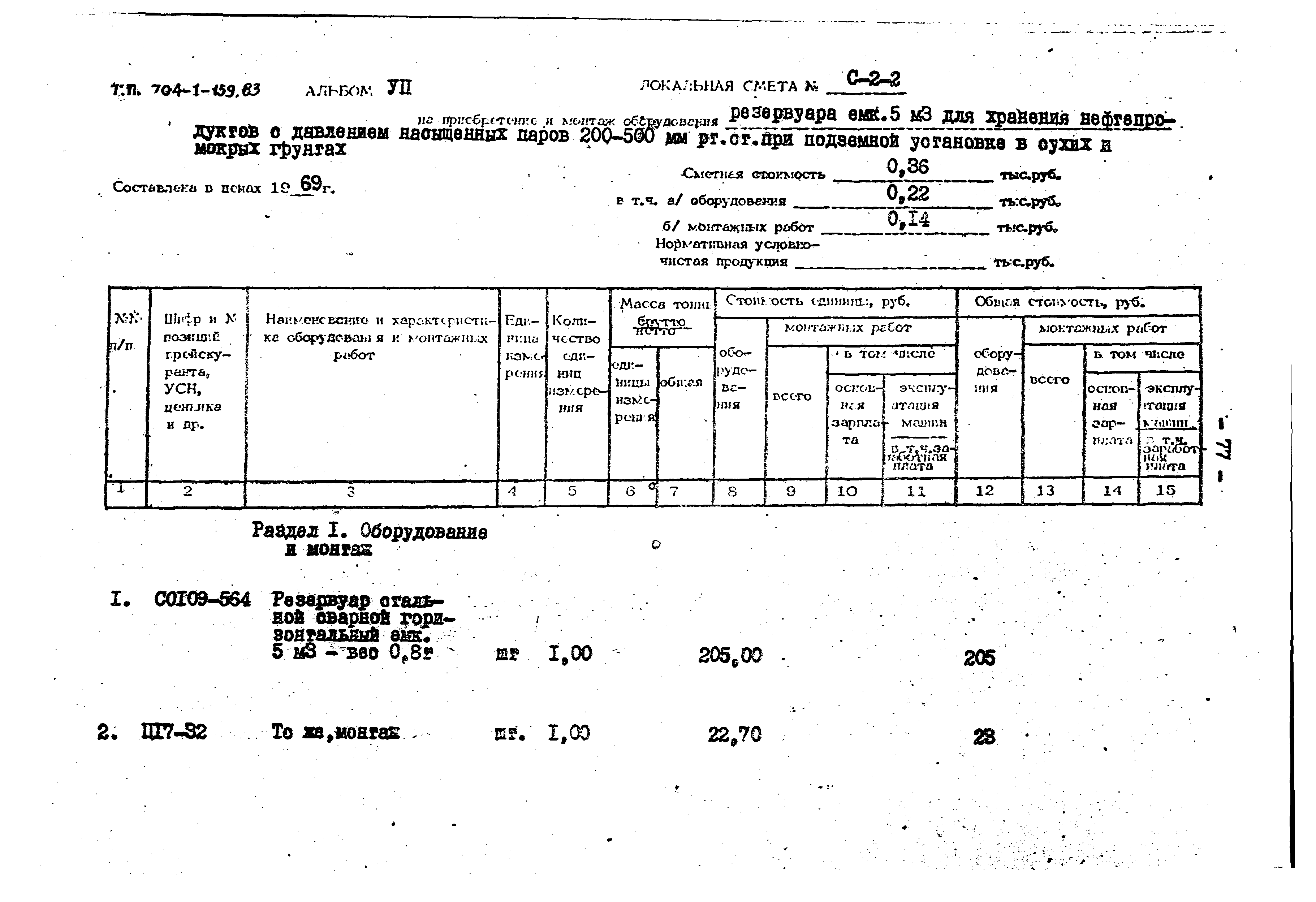 Типовой проект 704-1-159.83