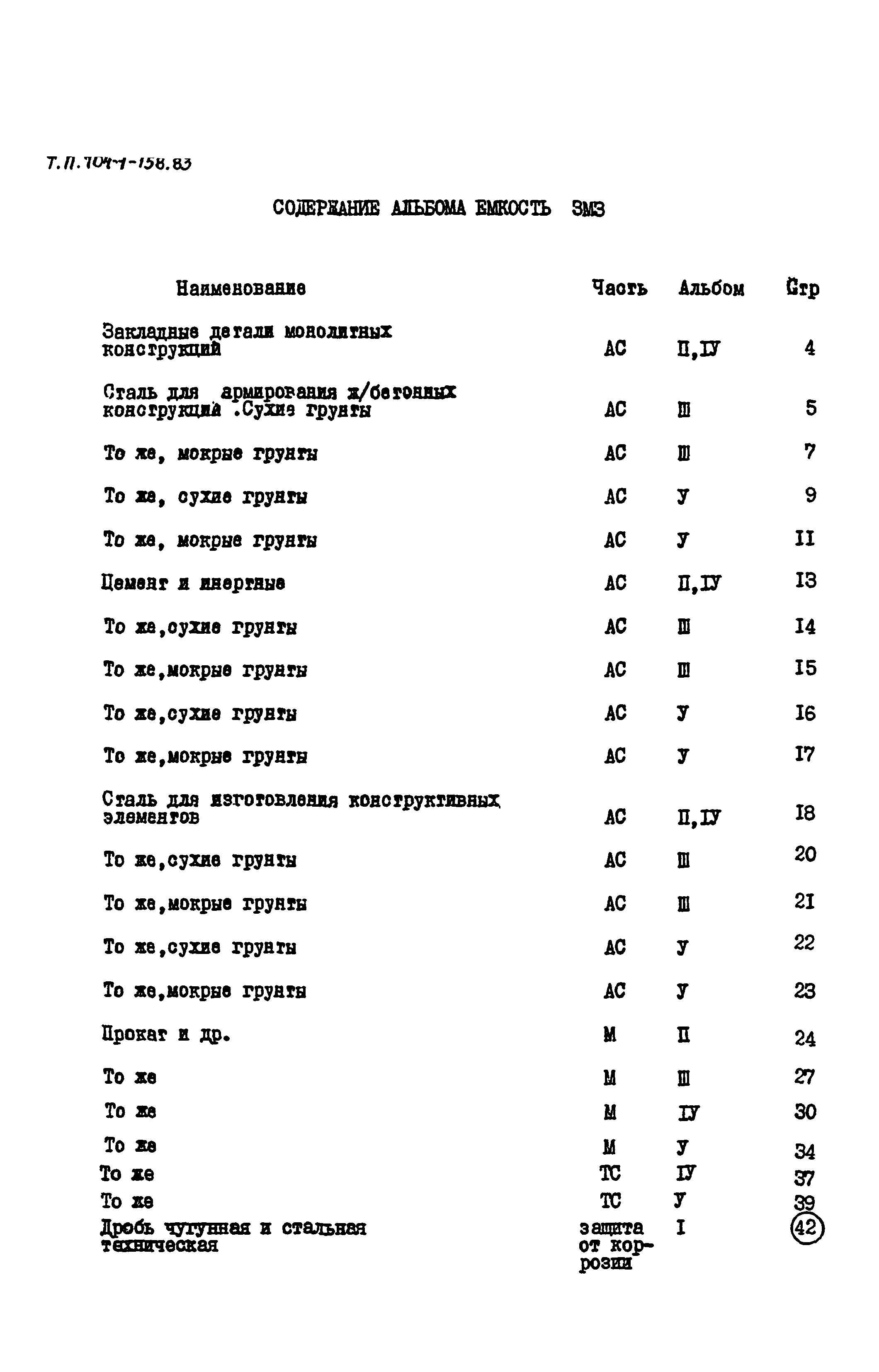 Типовой проект 704-1-158.83