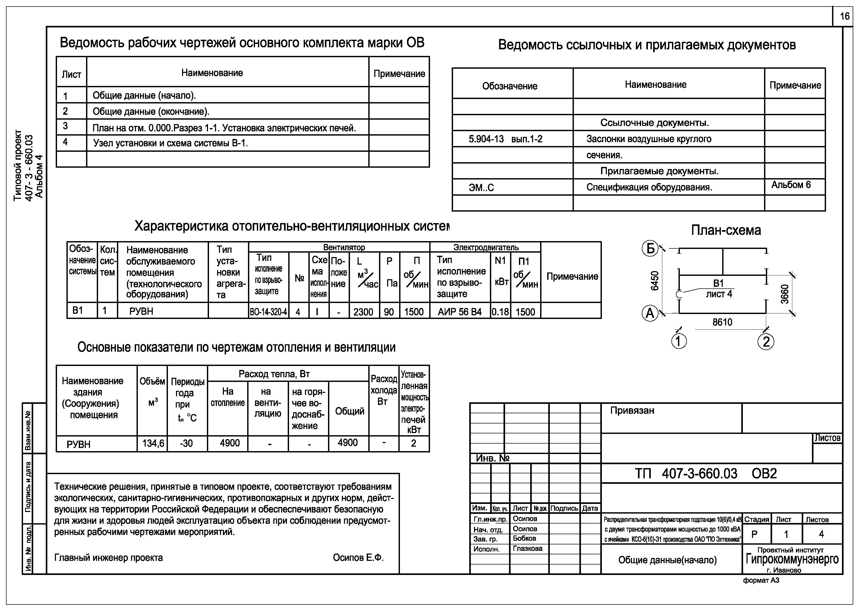 Типовой проект 407-3-660.03