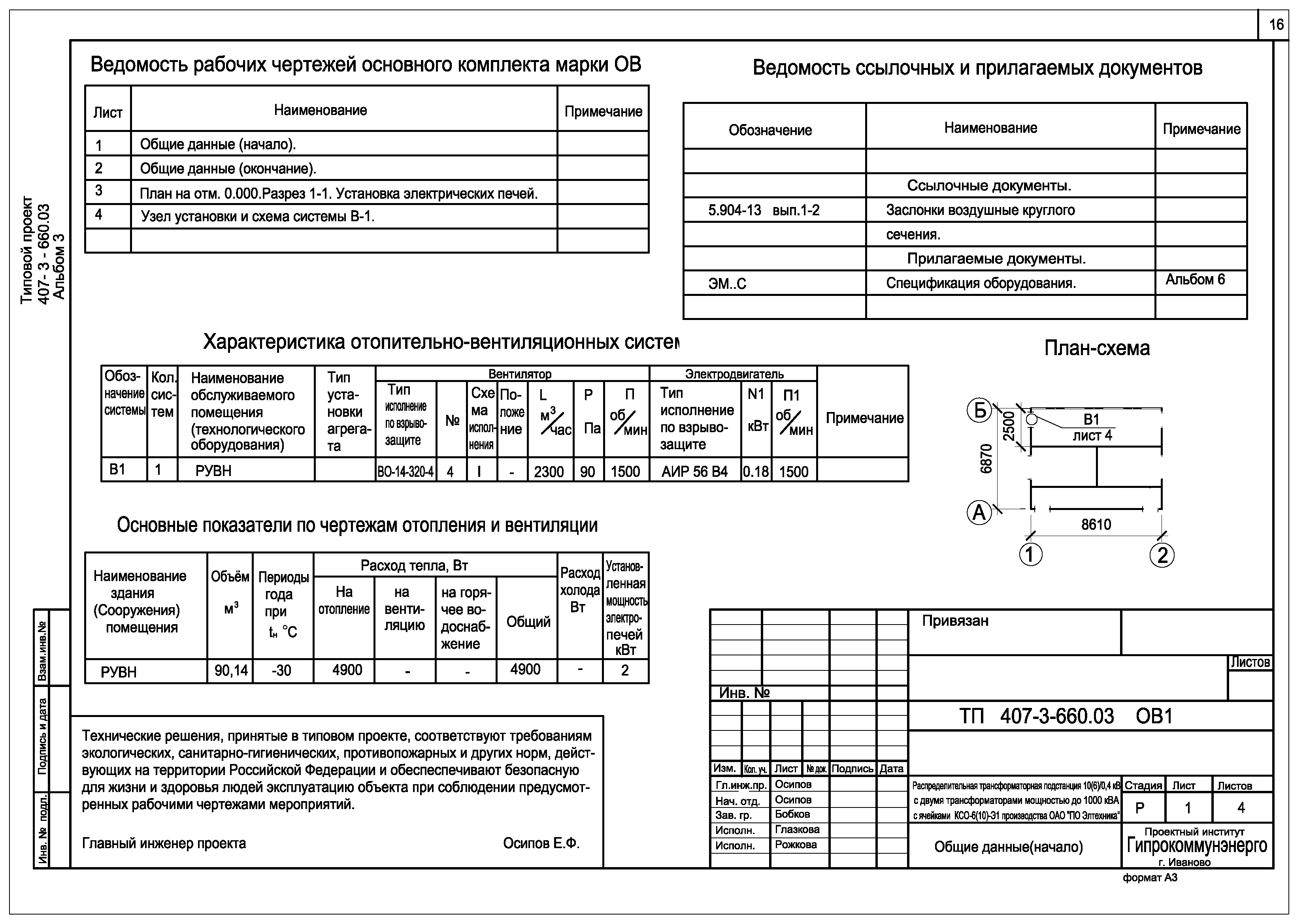 Типовой проект 407-3-660.03