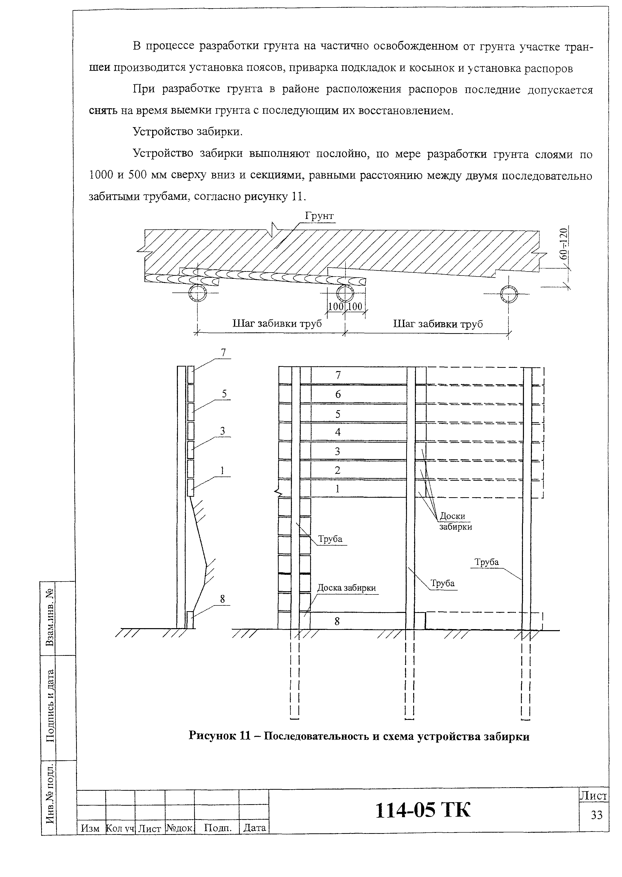 Технологическая карта 114-05 ТК