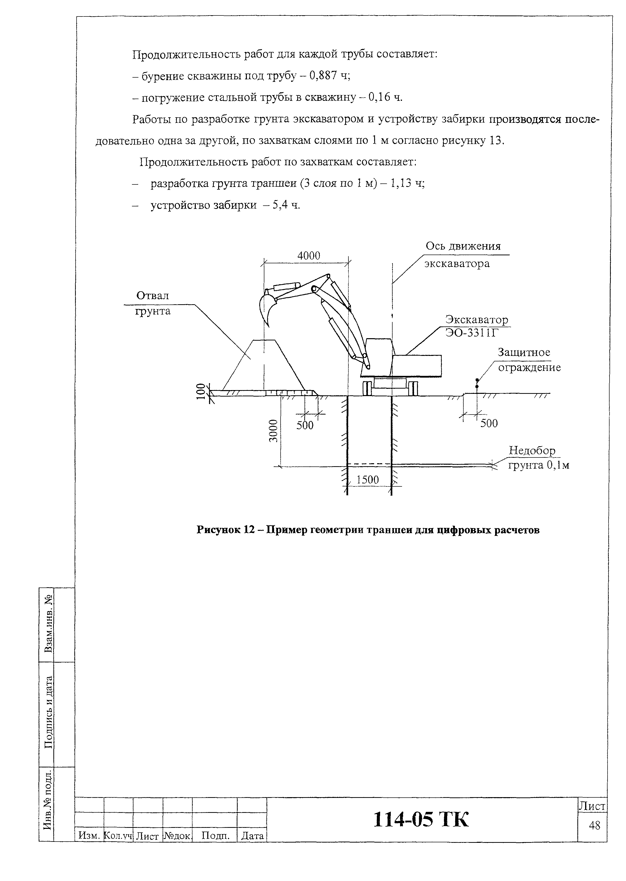 Технологическая карта 114-05 ТК