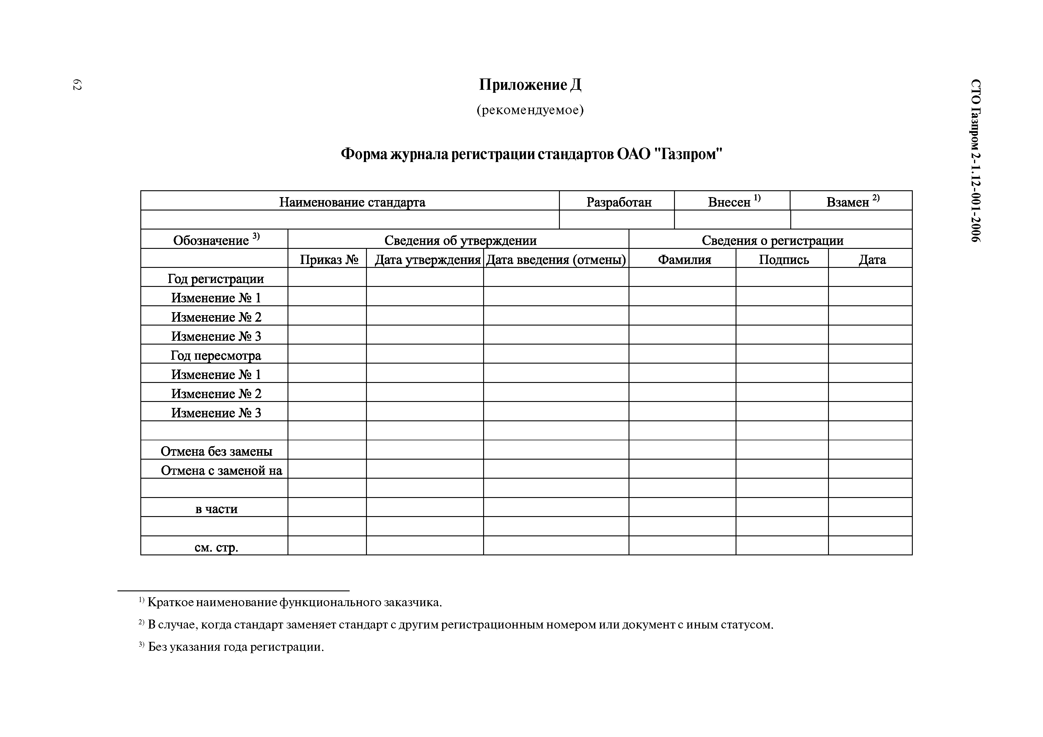 СТО Газпром 2-1.12-001-2006