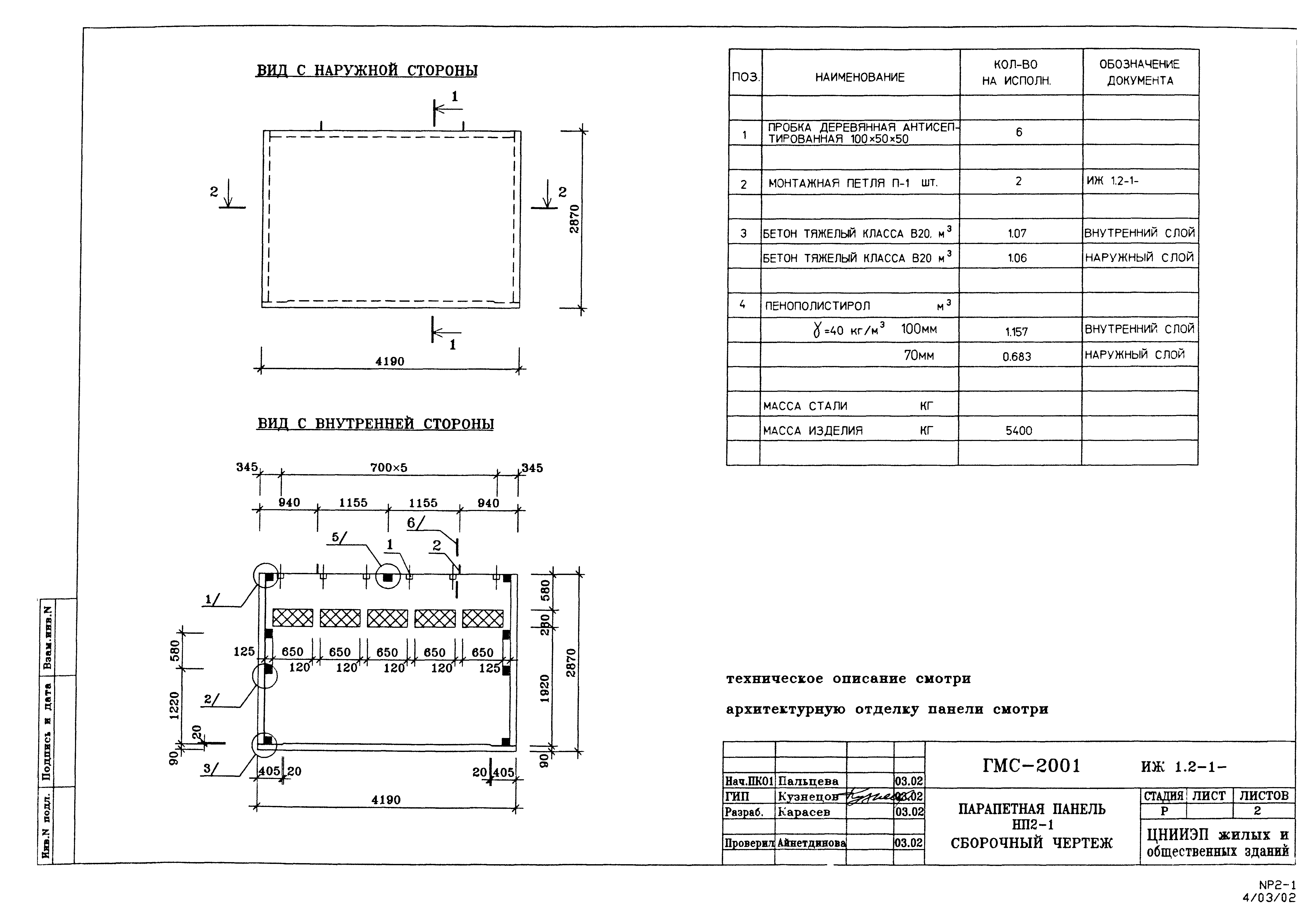 Альбом ИЖ 1.2-1