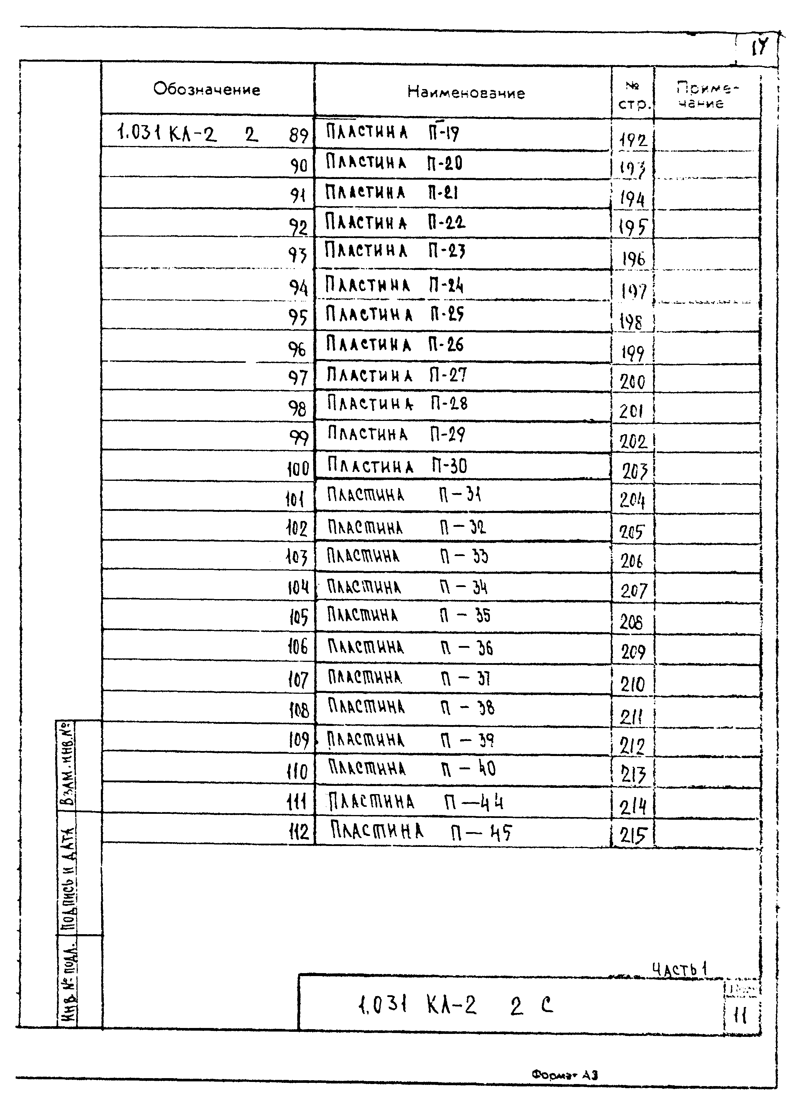 Серия 1.031 КЛ-2