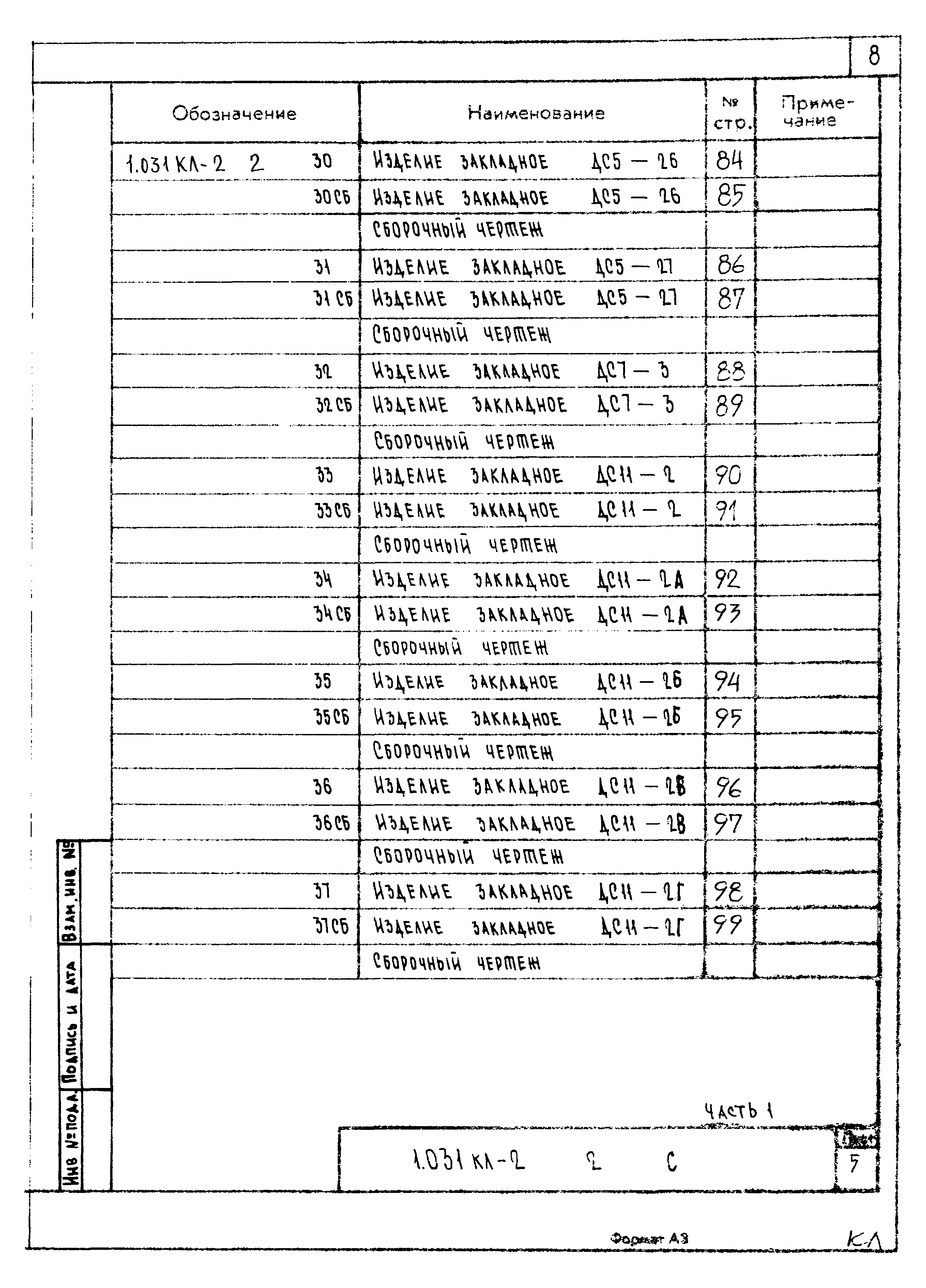 Серия 1.031 КЛ-2