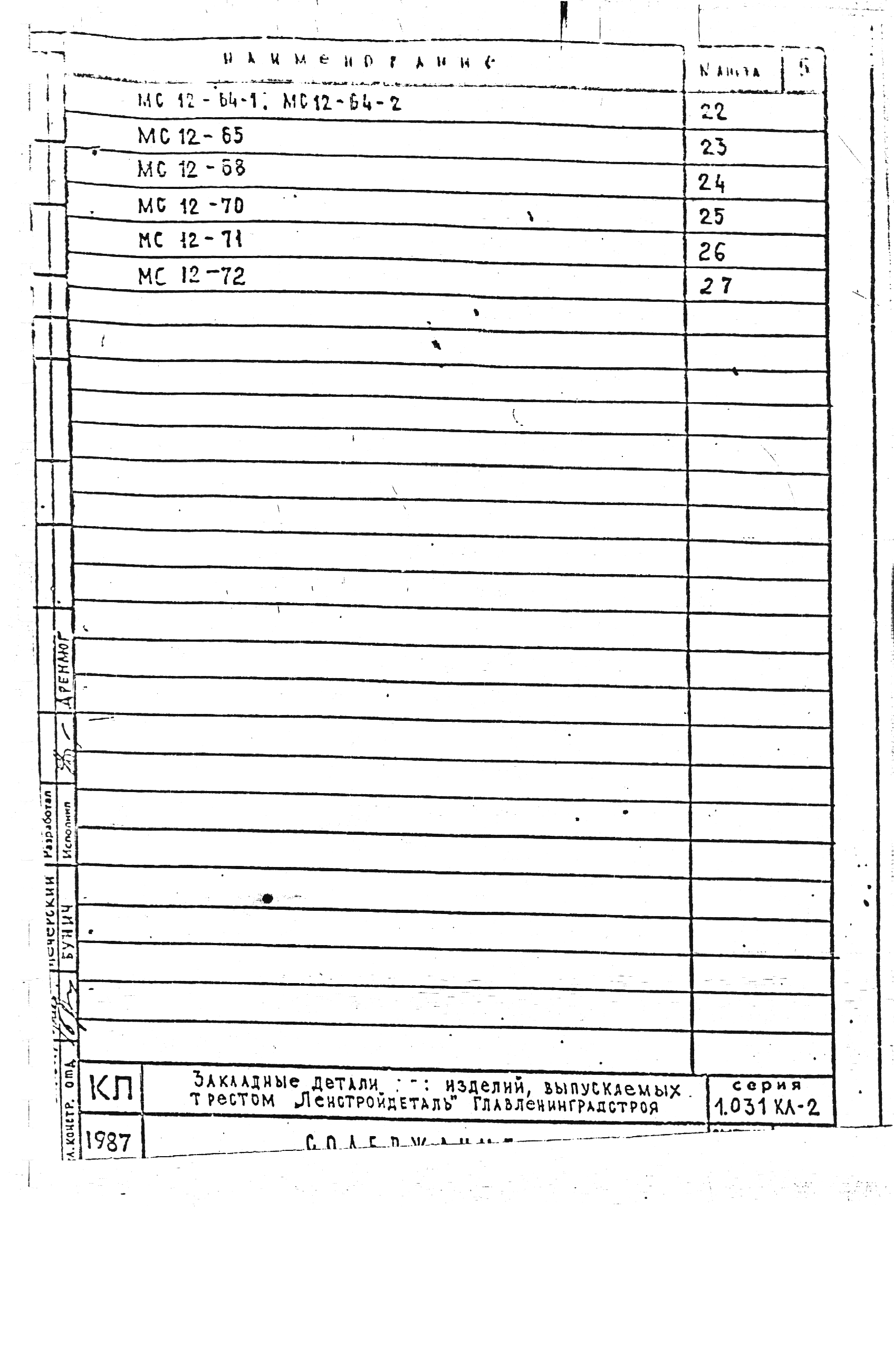 Серия 1.031 КЛ-2