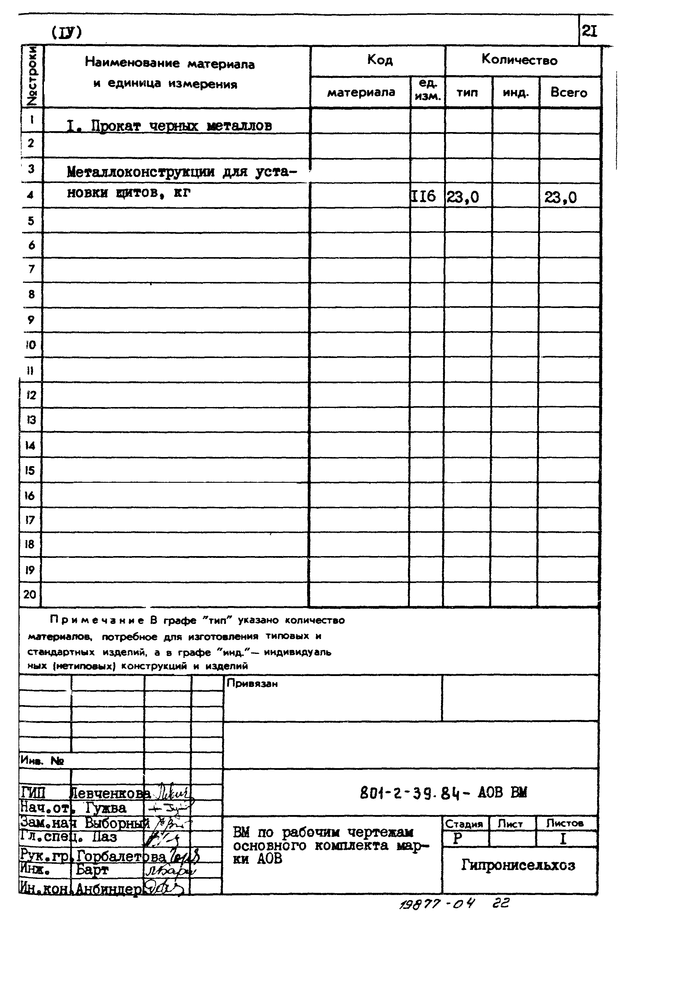 Типовой проект 801-2-39.84