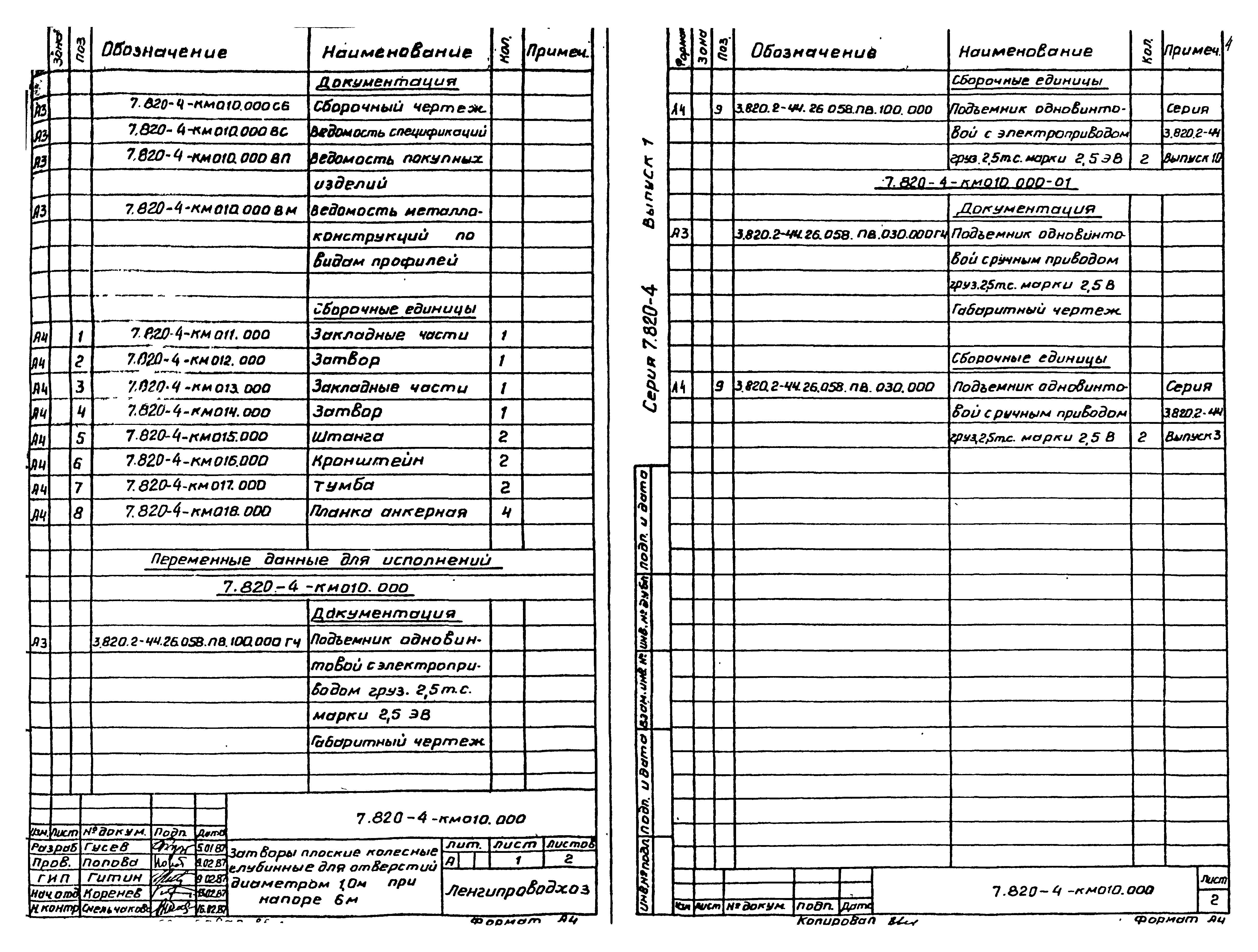 Серия 7.820-4