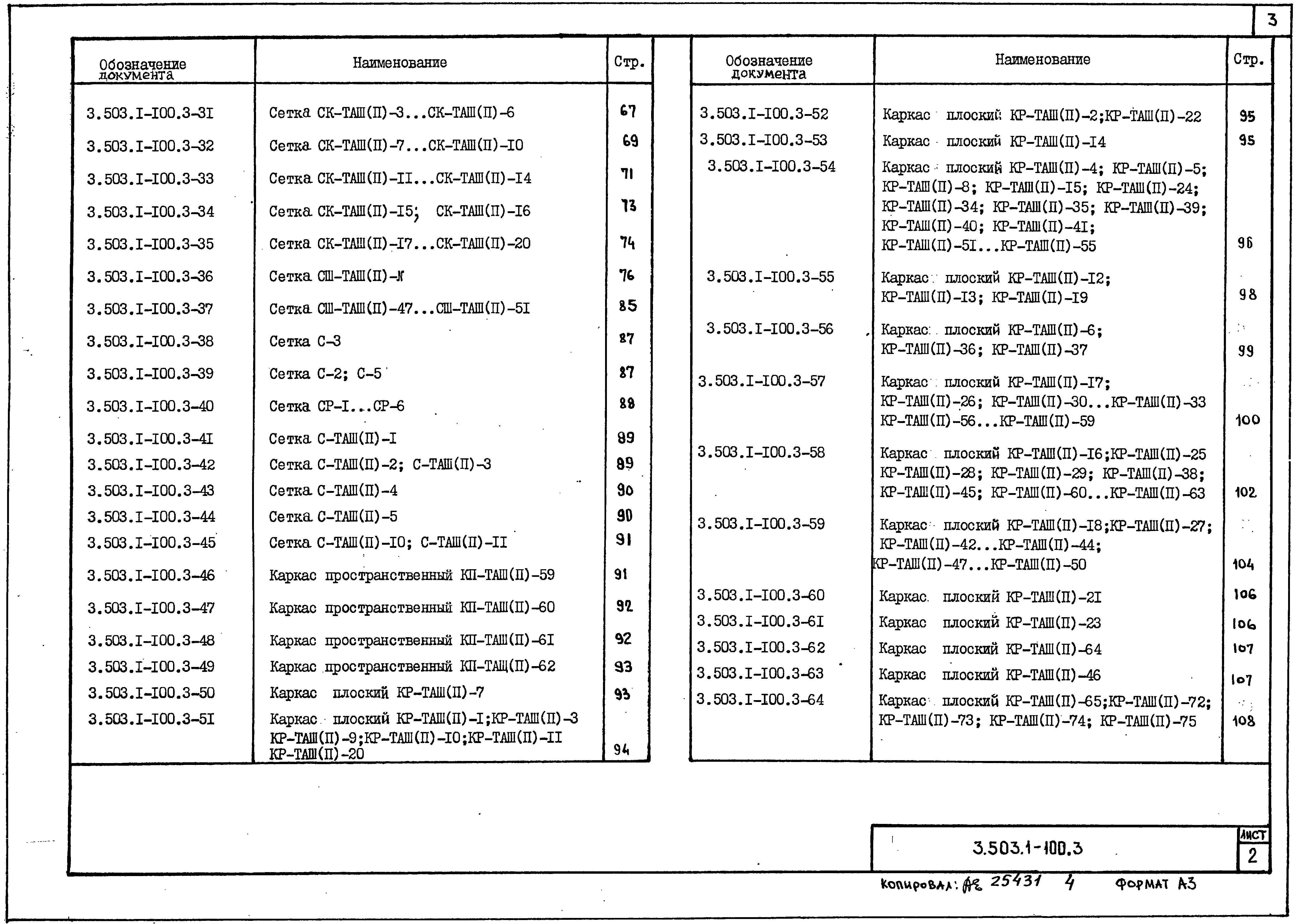 Серия 3.503.1-100