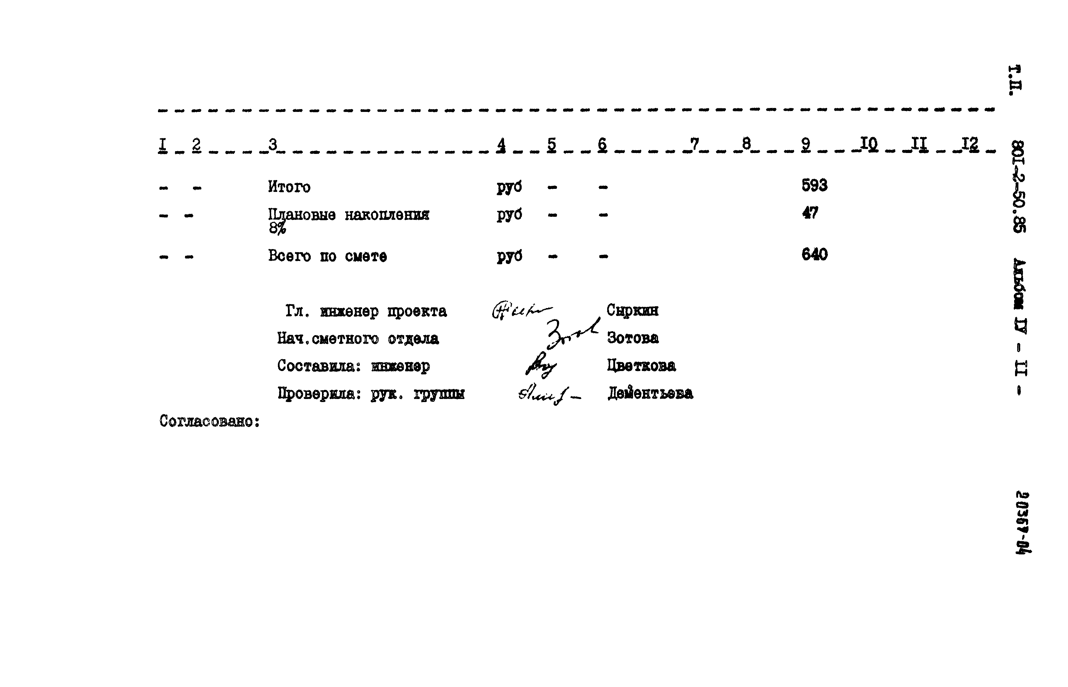 Типовой проект 801-2-50.85