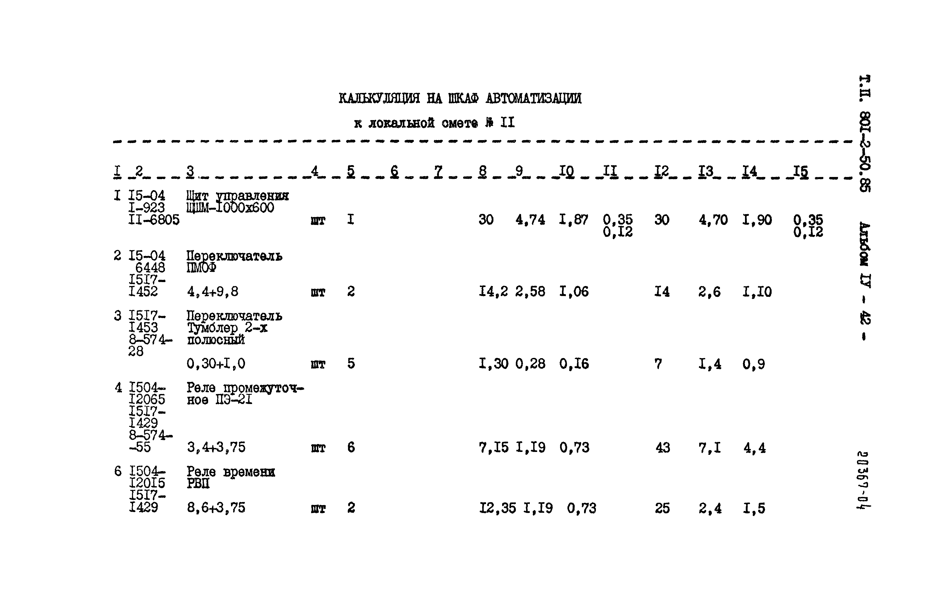 Типовой проект 801-2-50.85