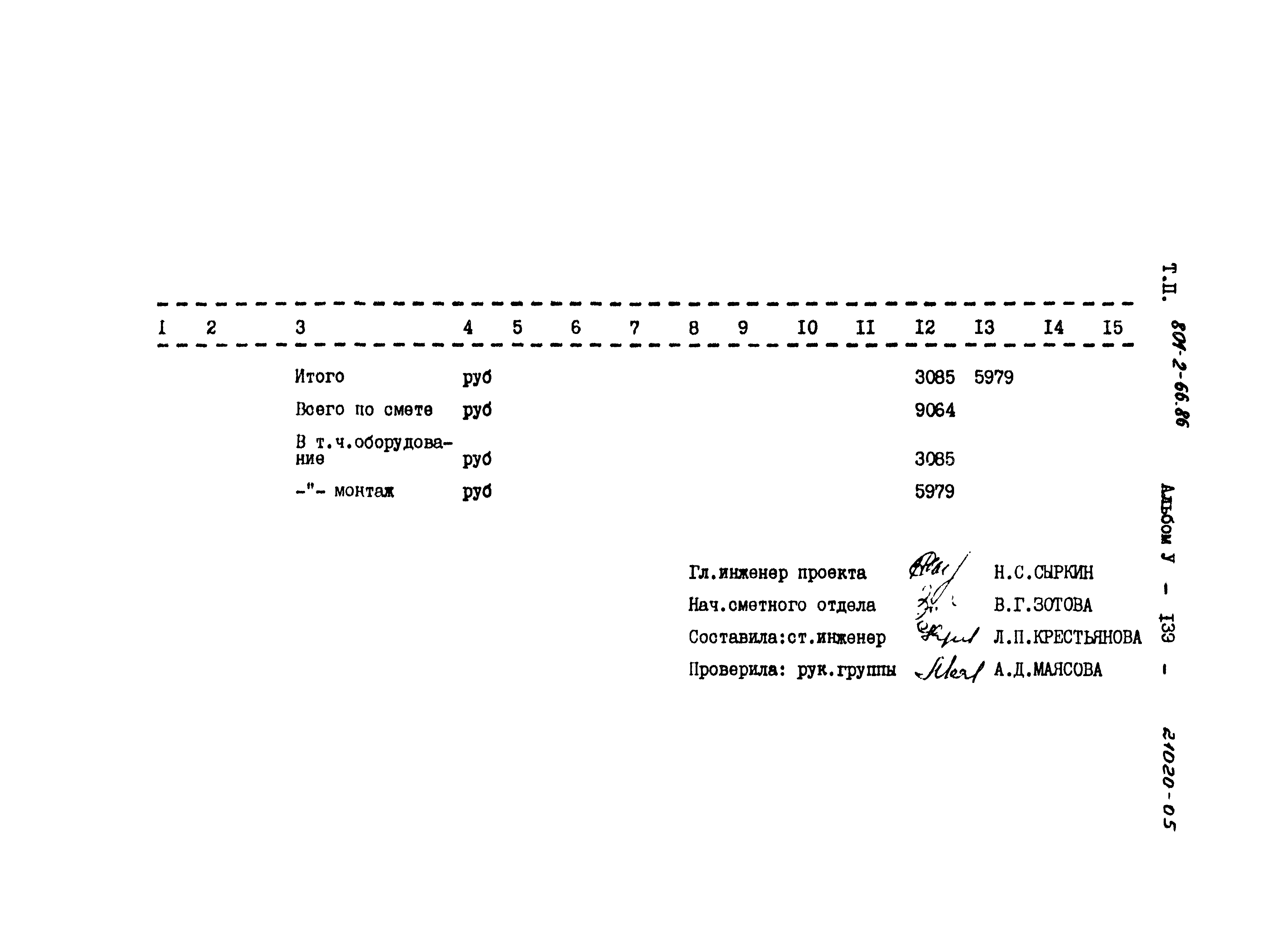 Типовой проект 801-2-66.86