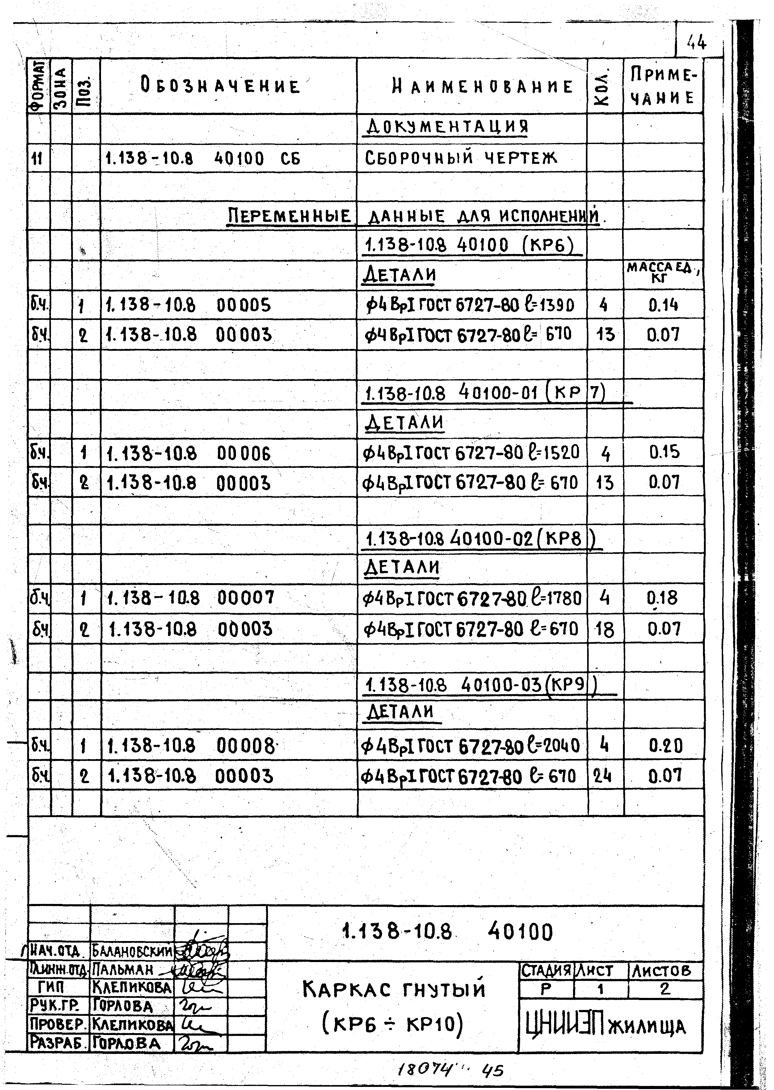 Серия 1.138-10