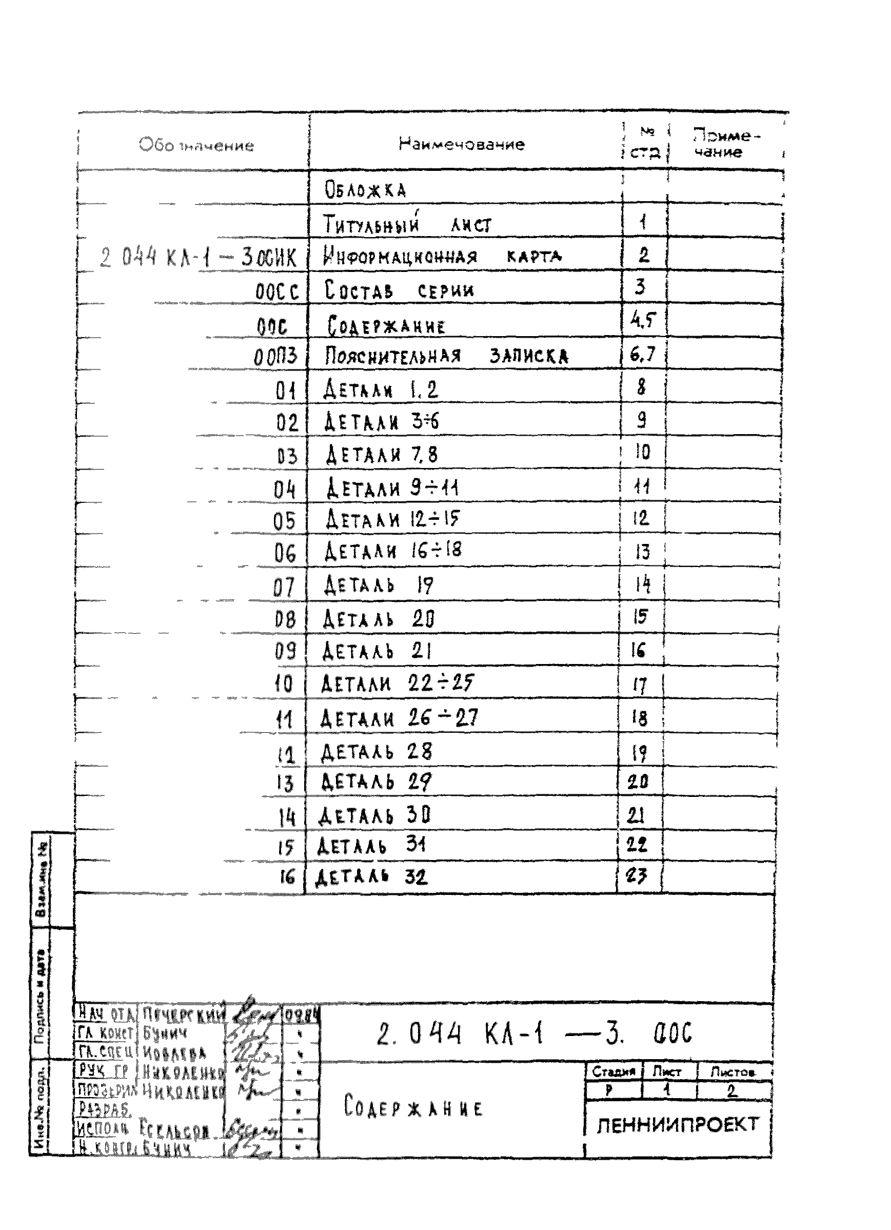 Серия 2.044 КЛ-1