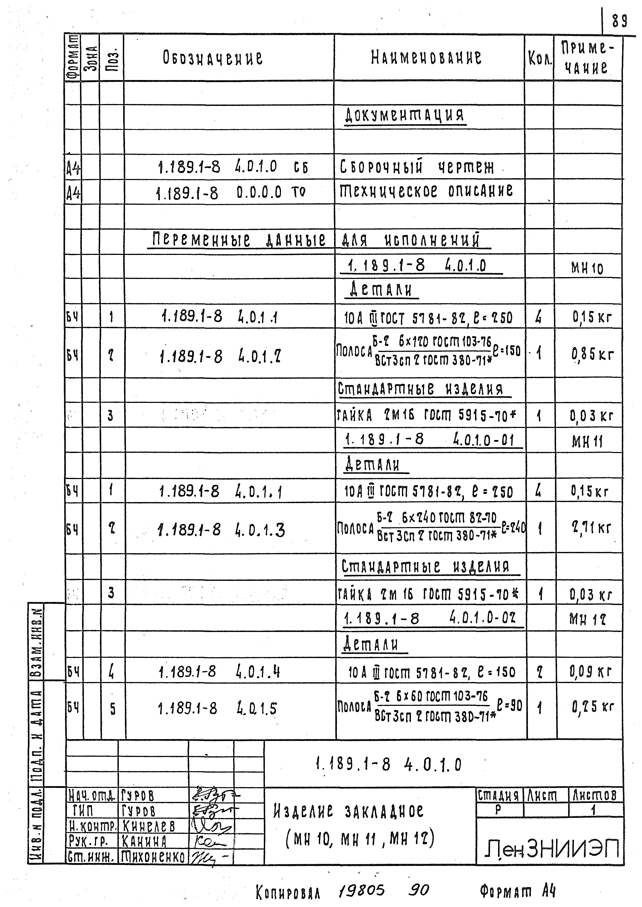 Серия 1.189.1-8