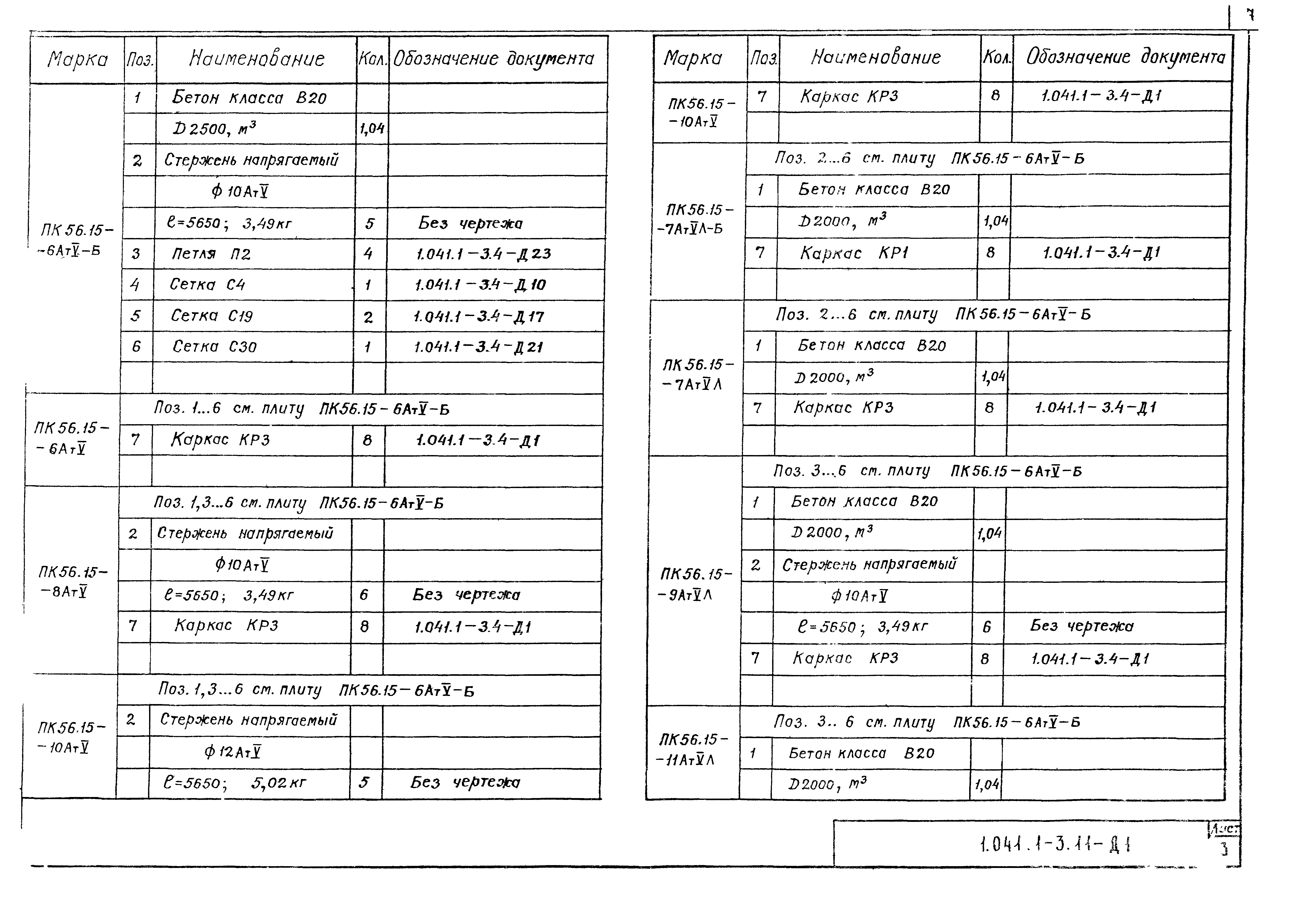 Серия 1.041.1-3