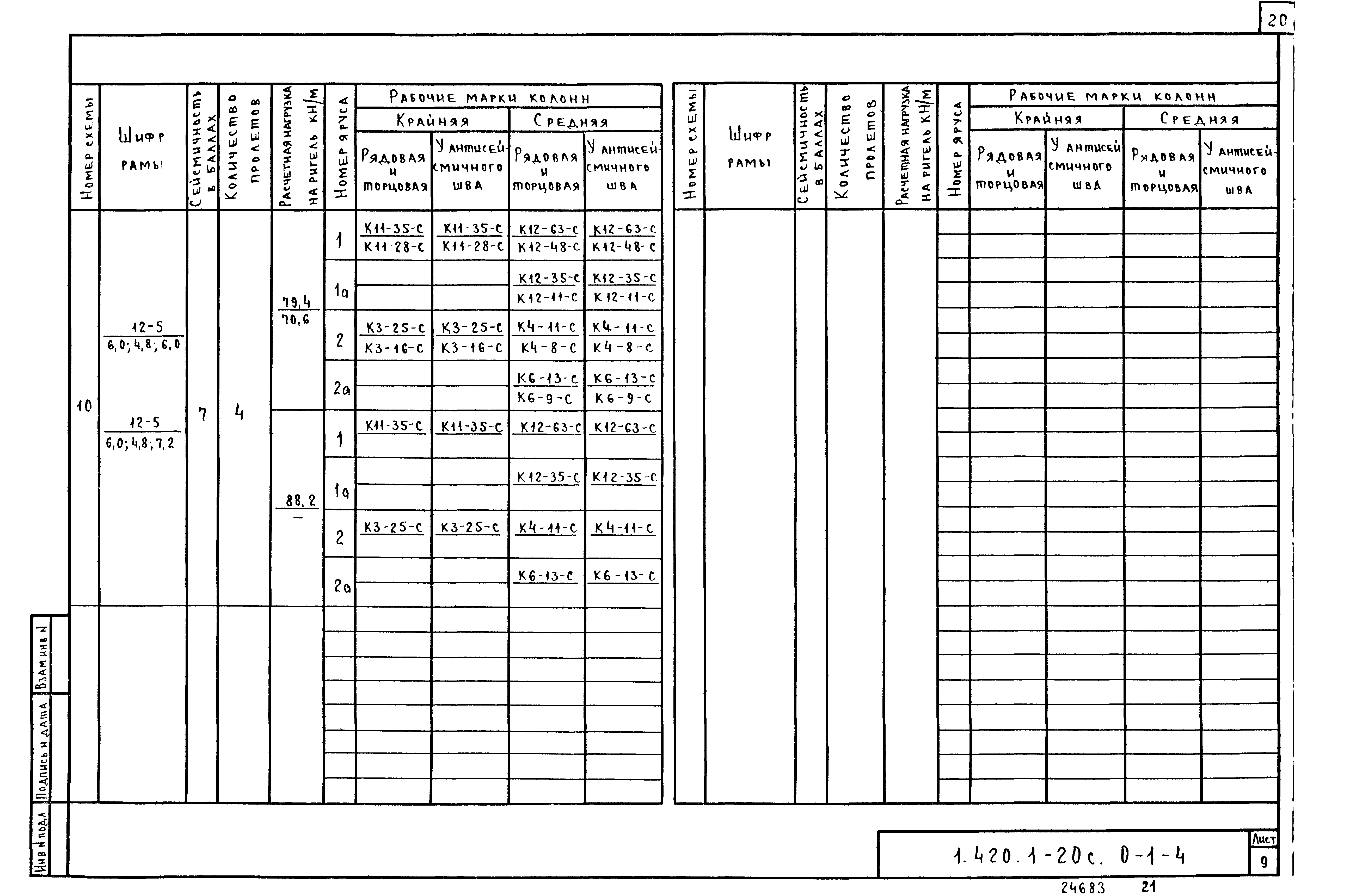 Серия 1.420.1-20с