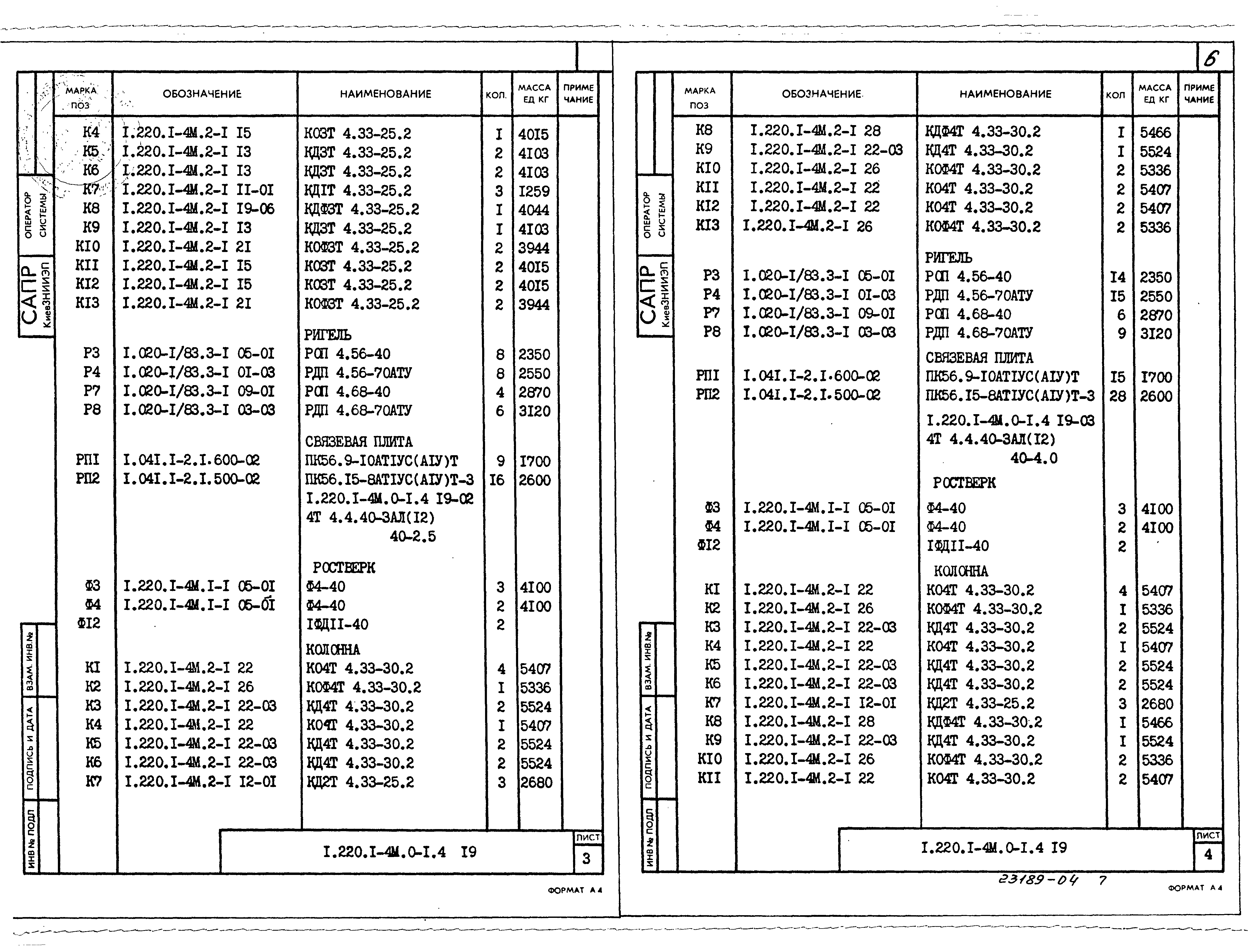 Серия 1.220.1-4м