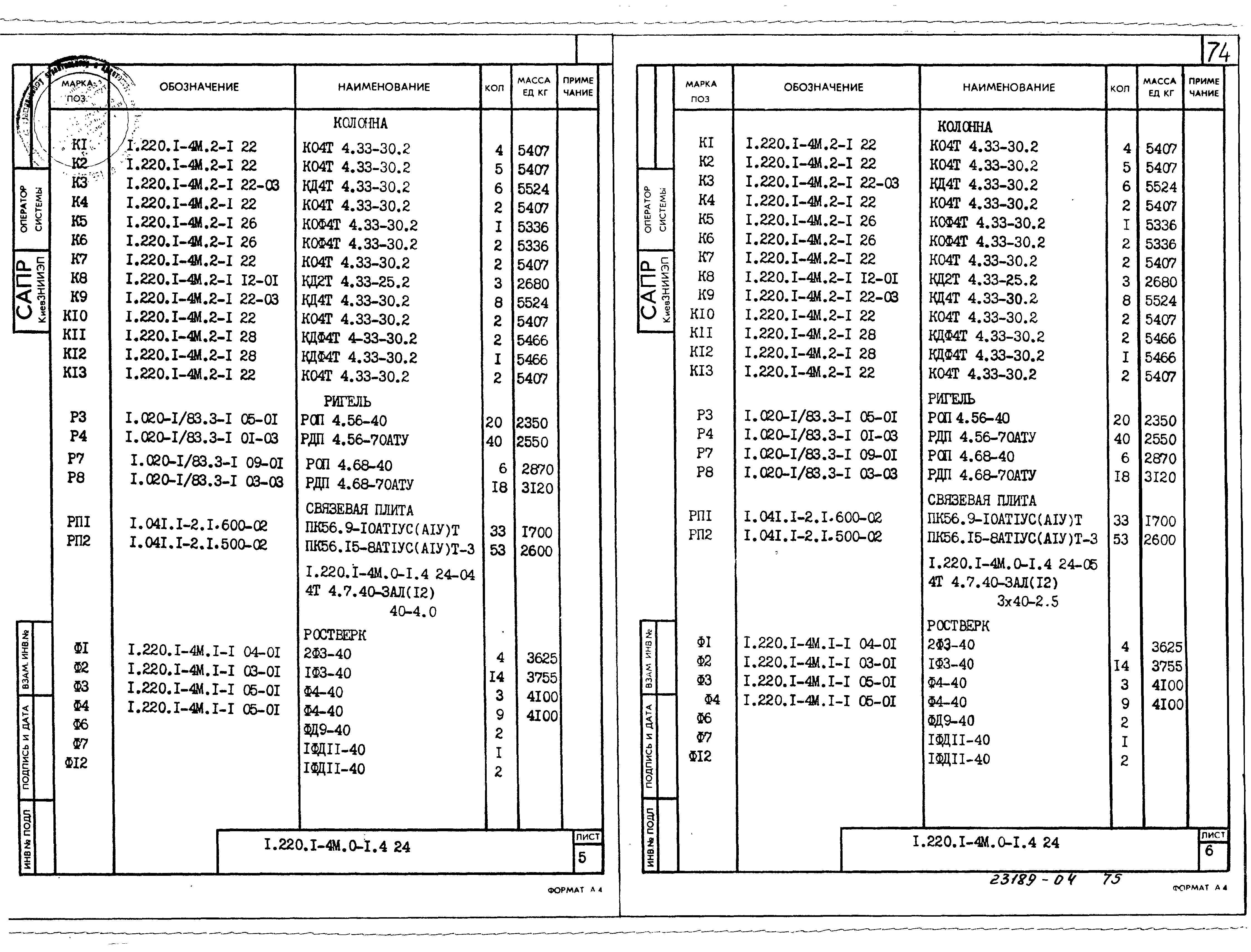 Серия 1.220.1-4м