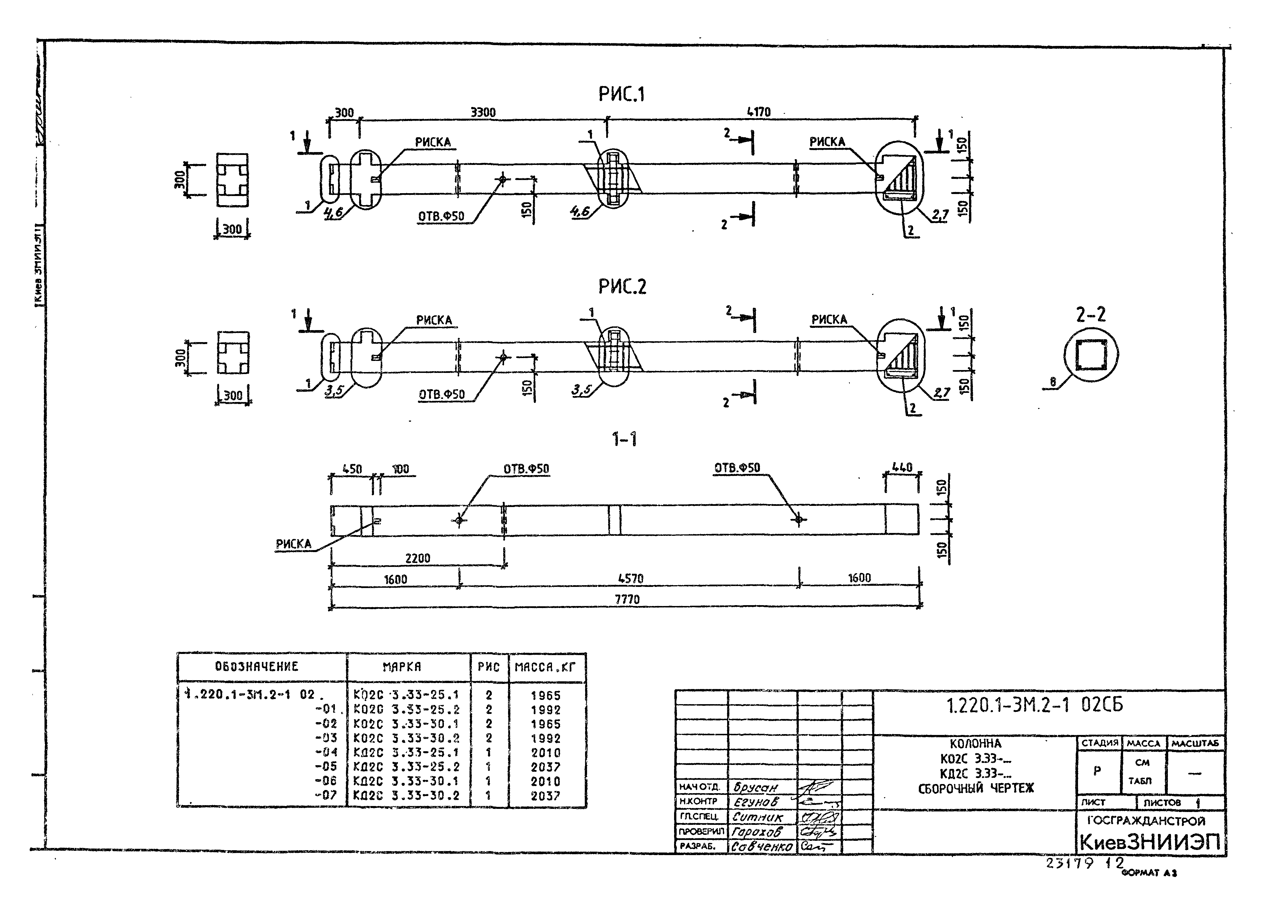 Серия 1.220.1-3м