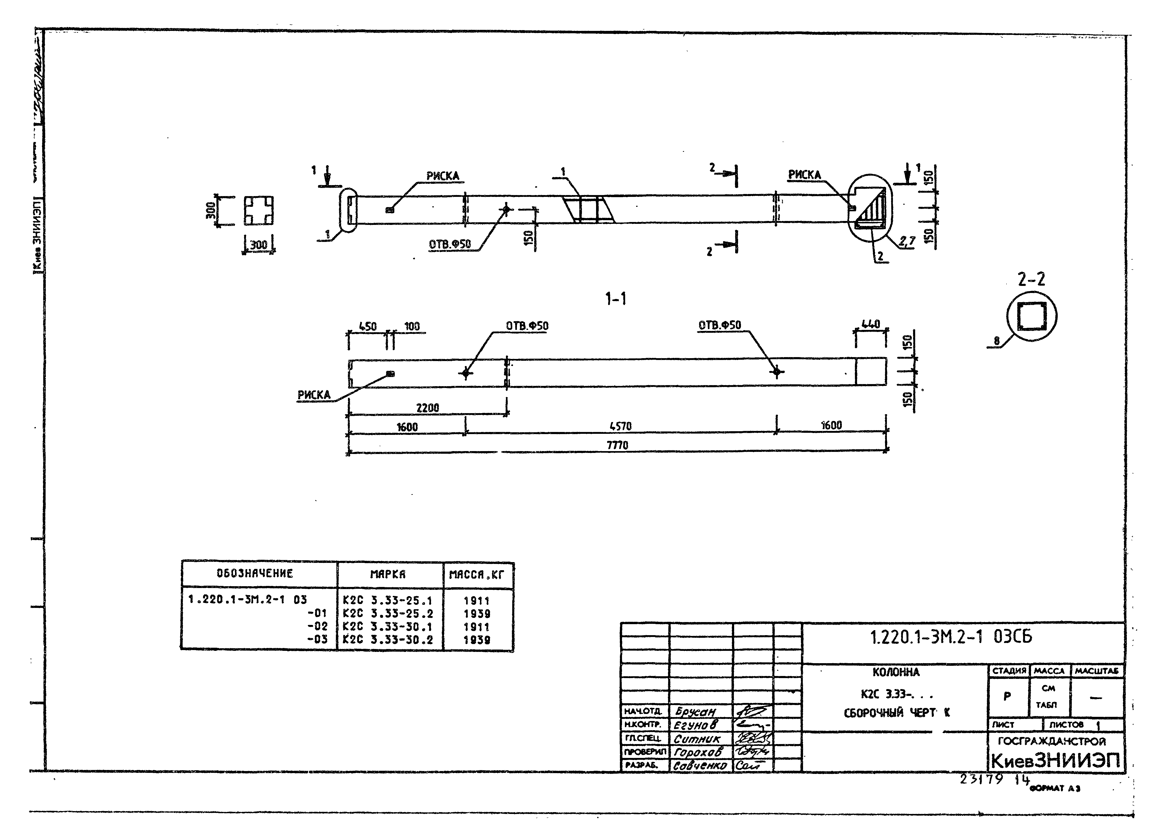 Серия 1.220.1-3м