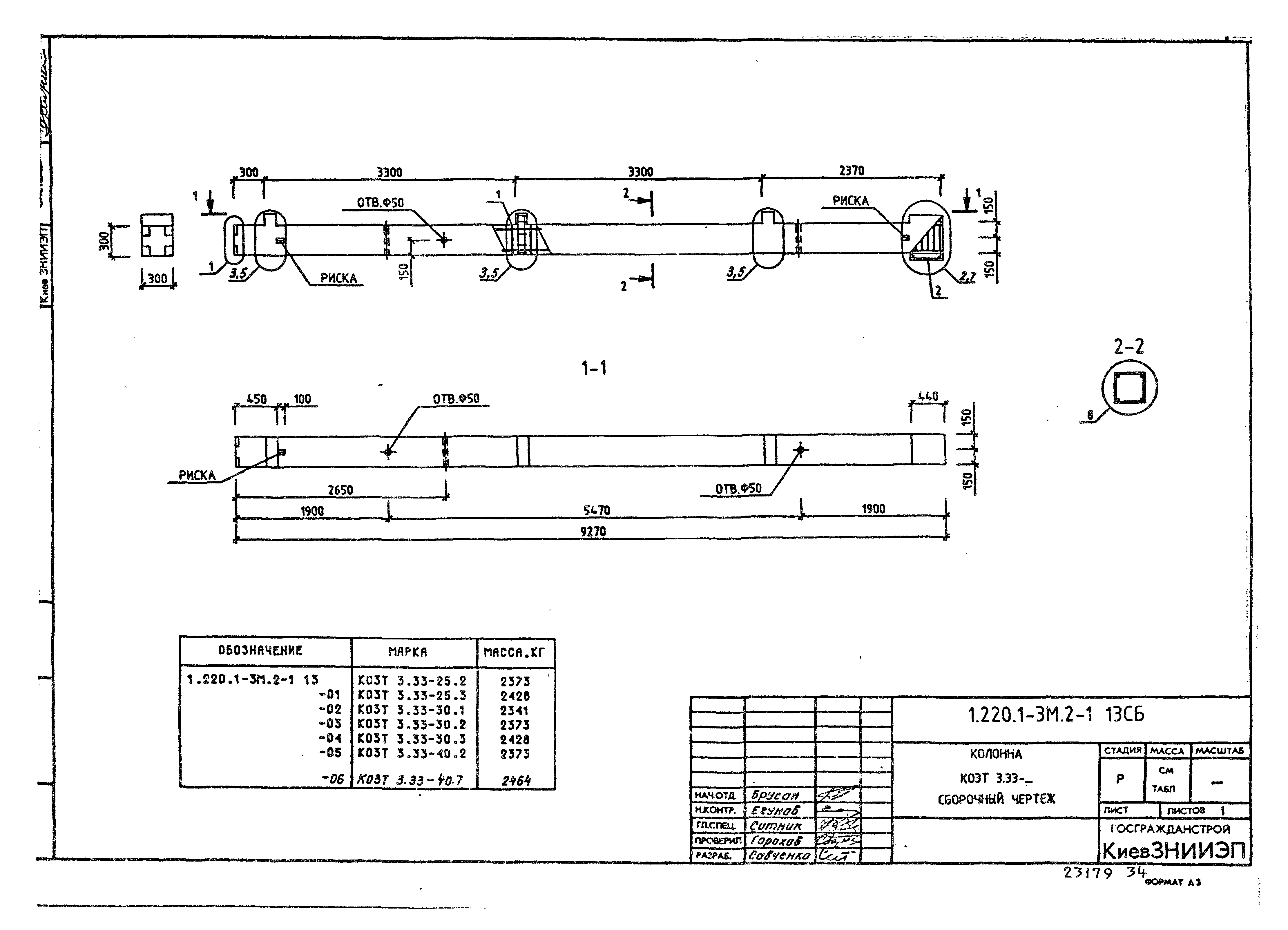 Серия 1.220.1-3м