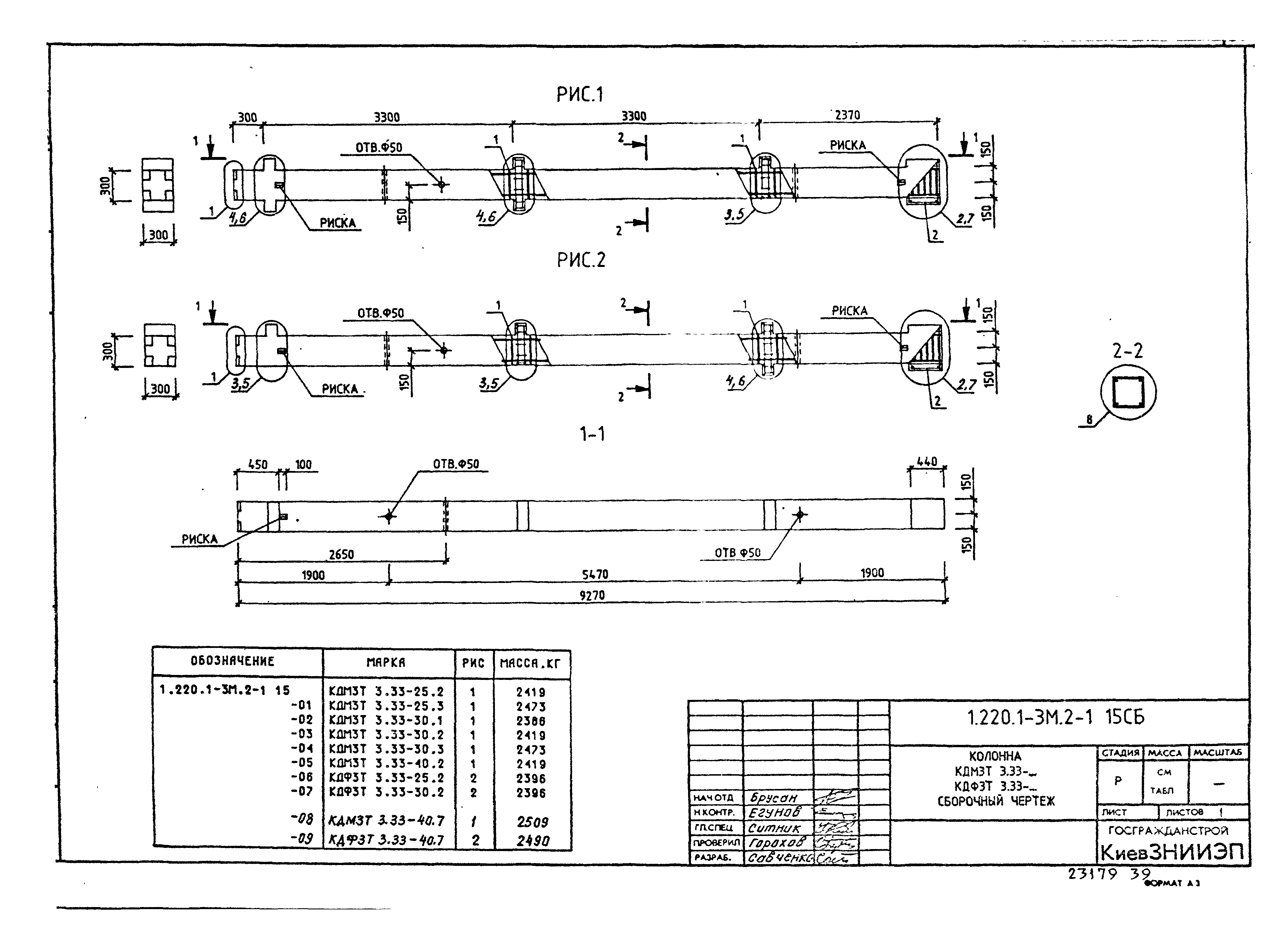 Серия 1.220.1-3м