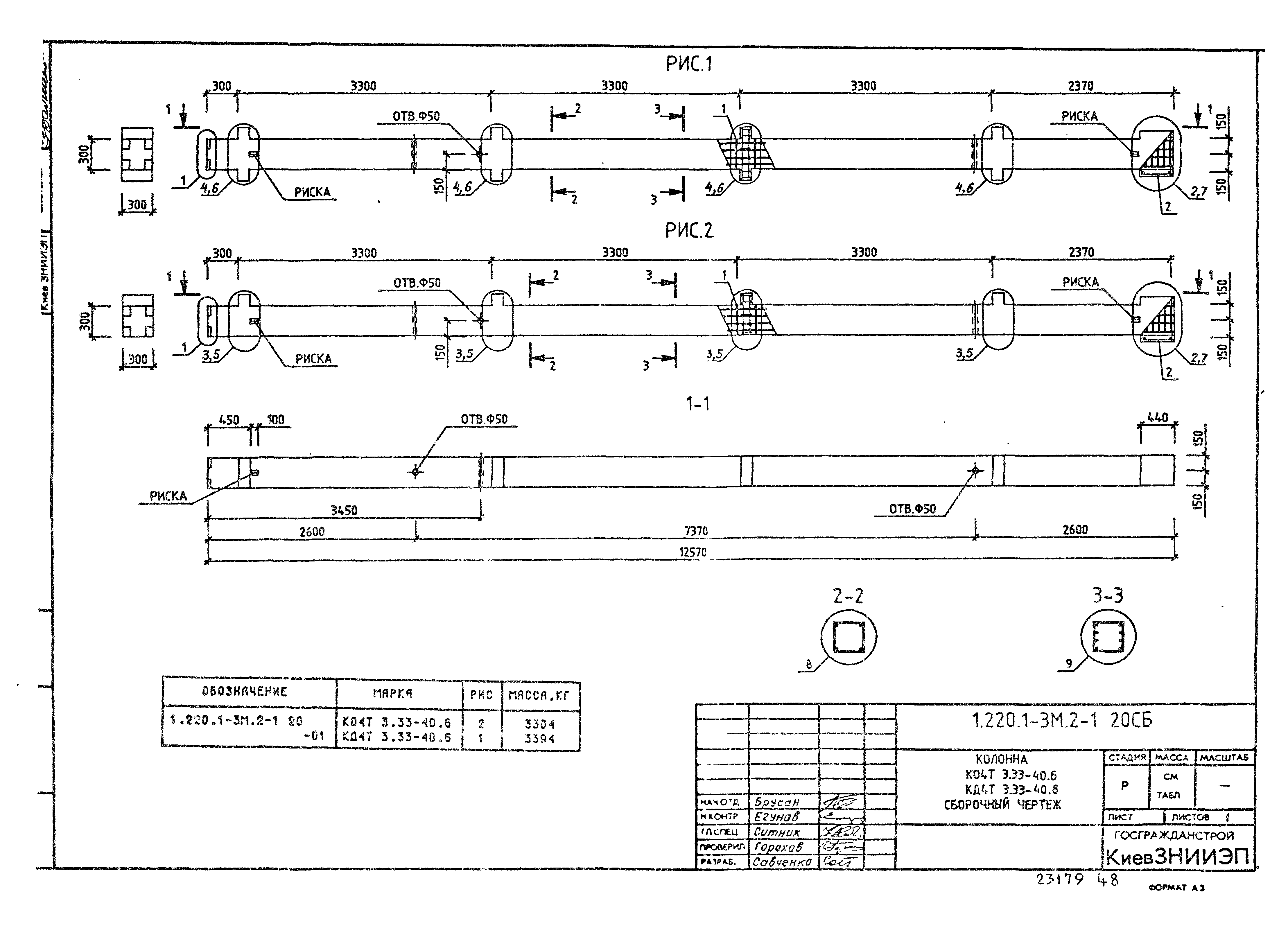 Серия 1.220.1-3м