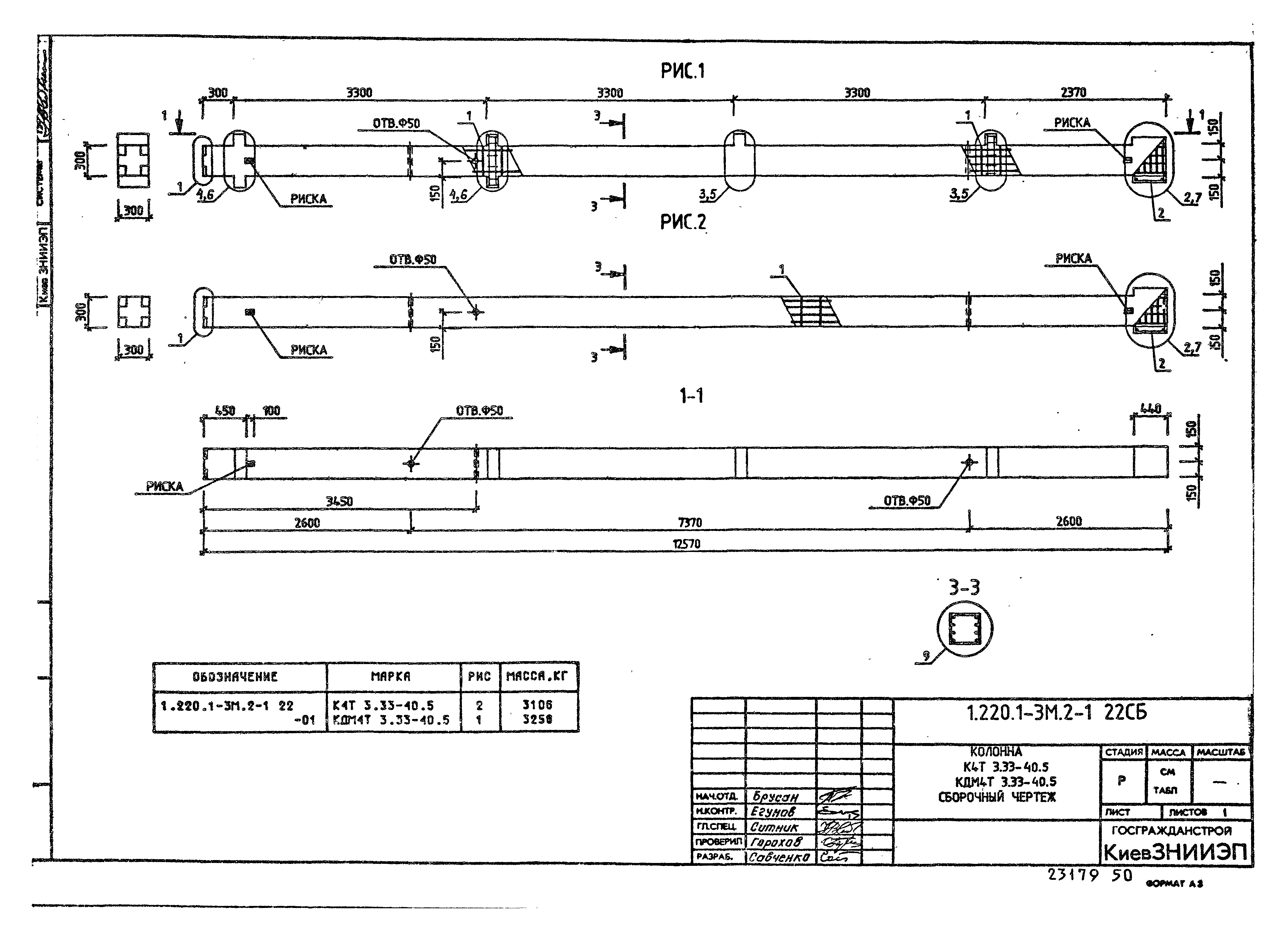 Серия 1.220.1-3м