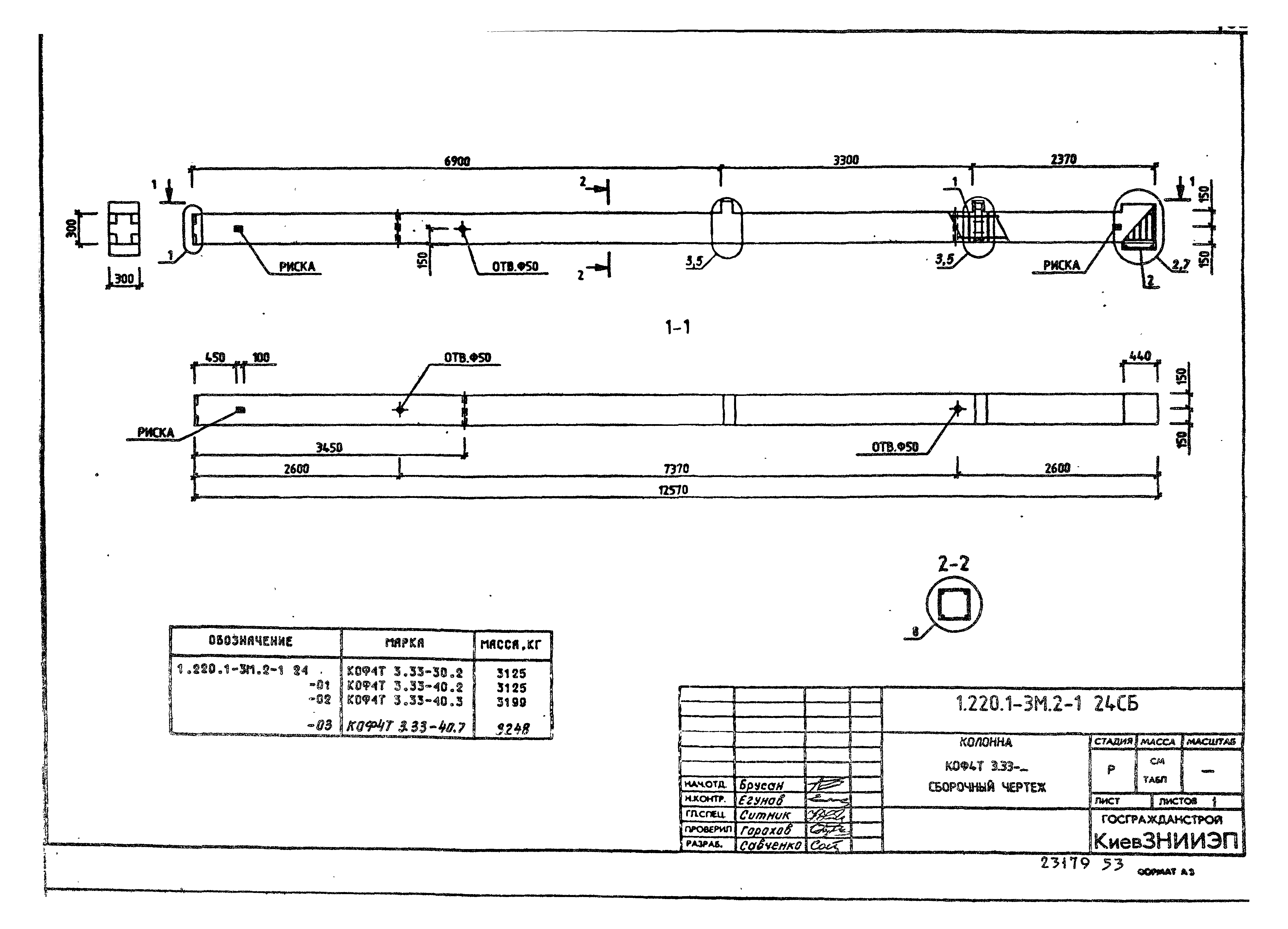 Серия 1.220.1-3м