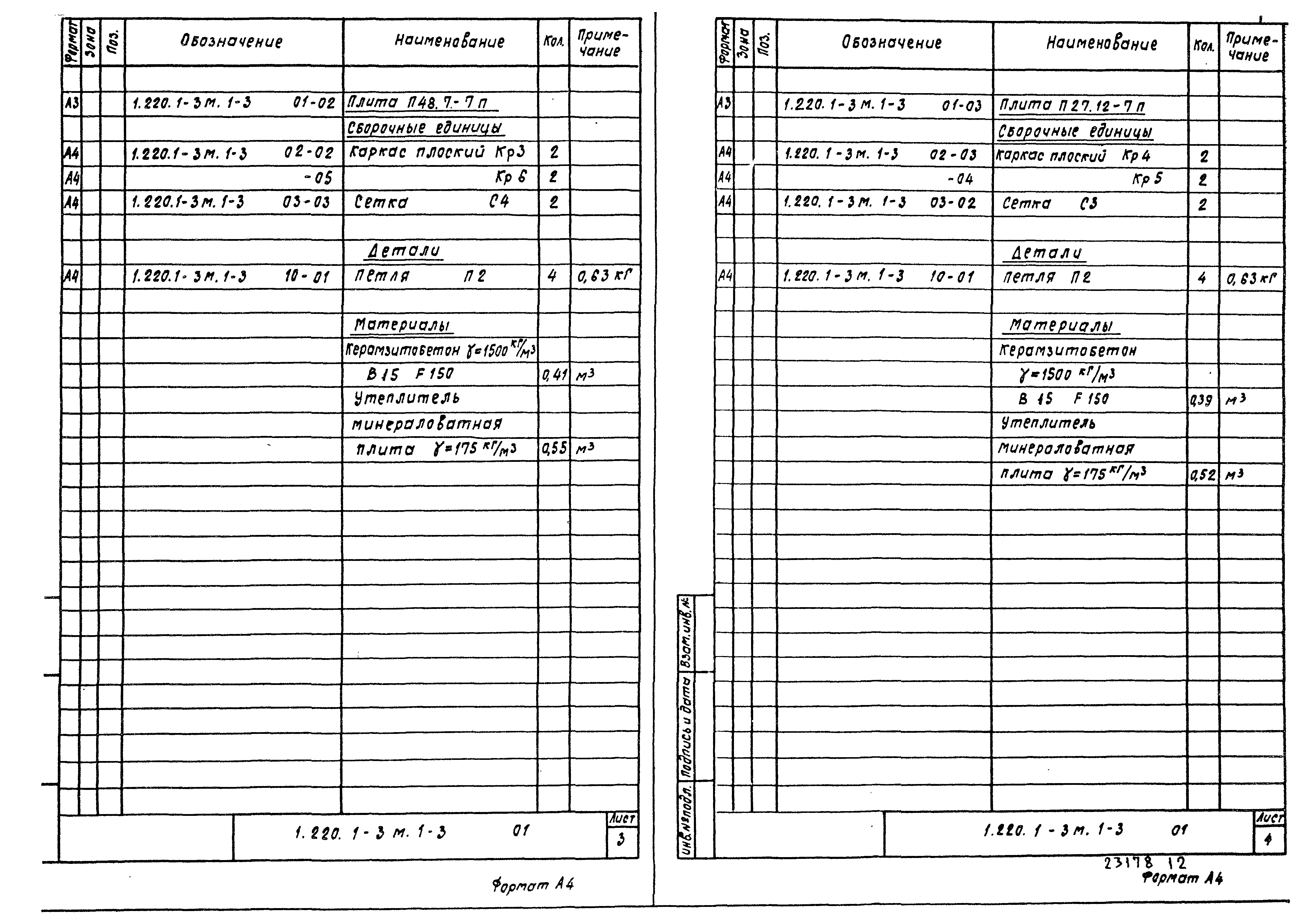 Серия 1.220.1-3м