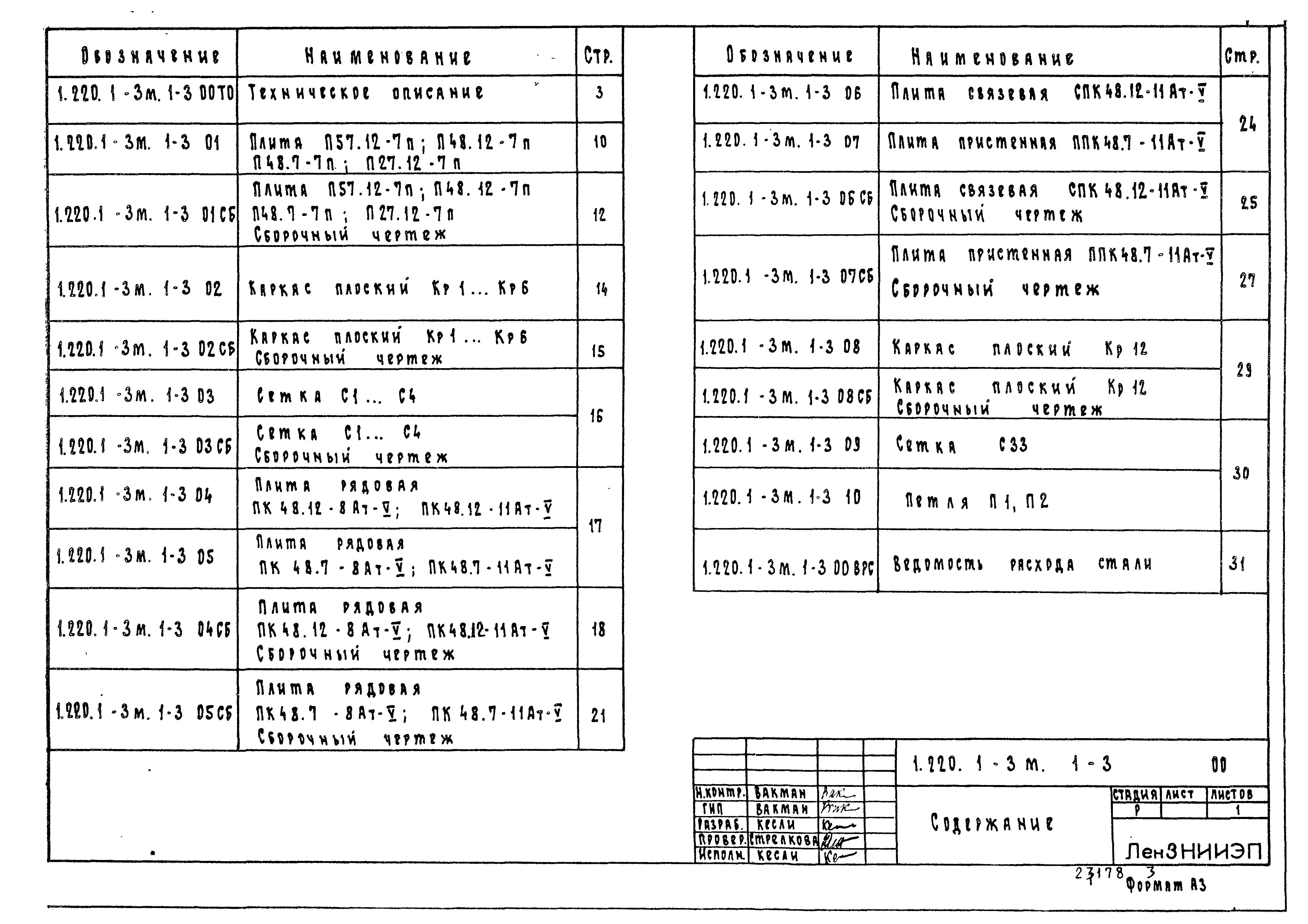 Серия 1.220.1-3м