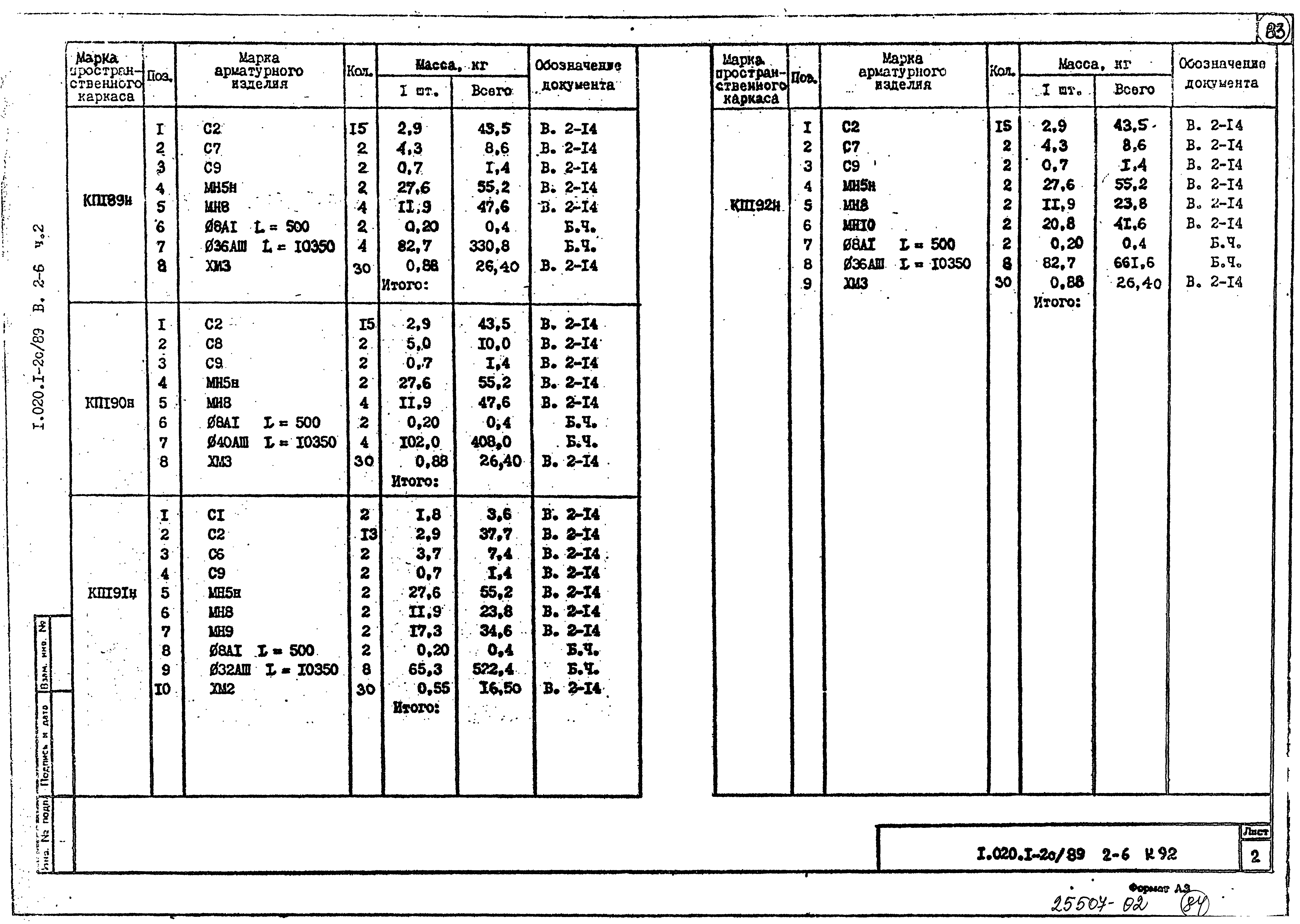 Серия 1.020.1-2с/89