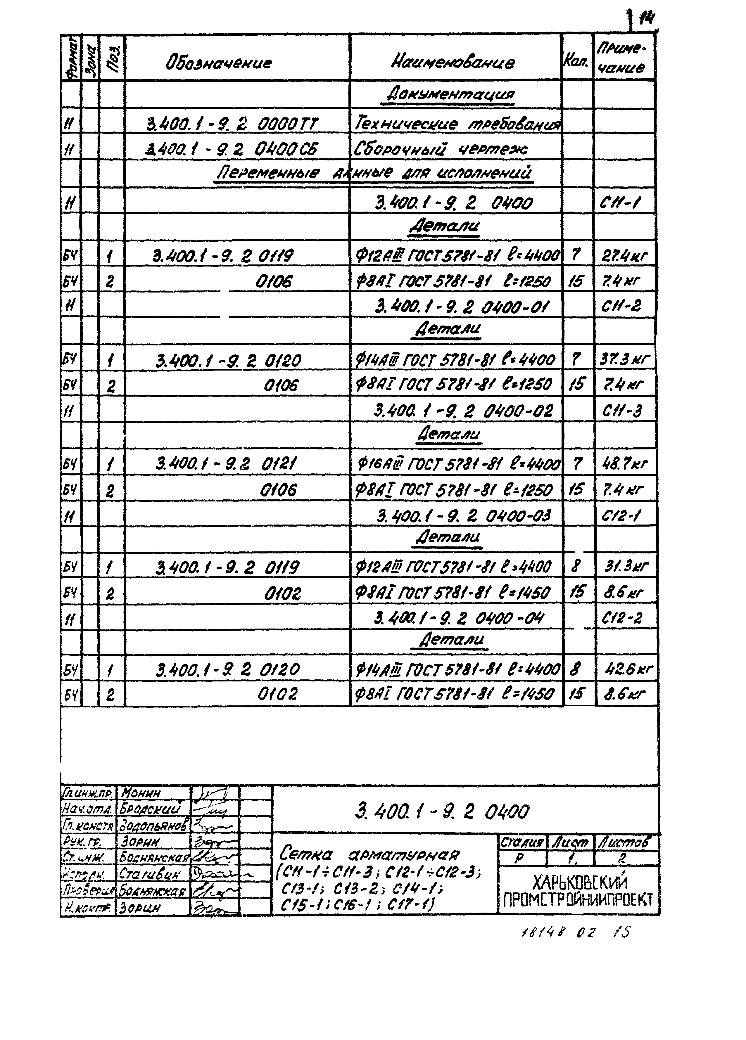 Серия 3.400.1-9