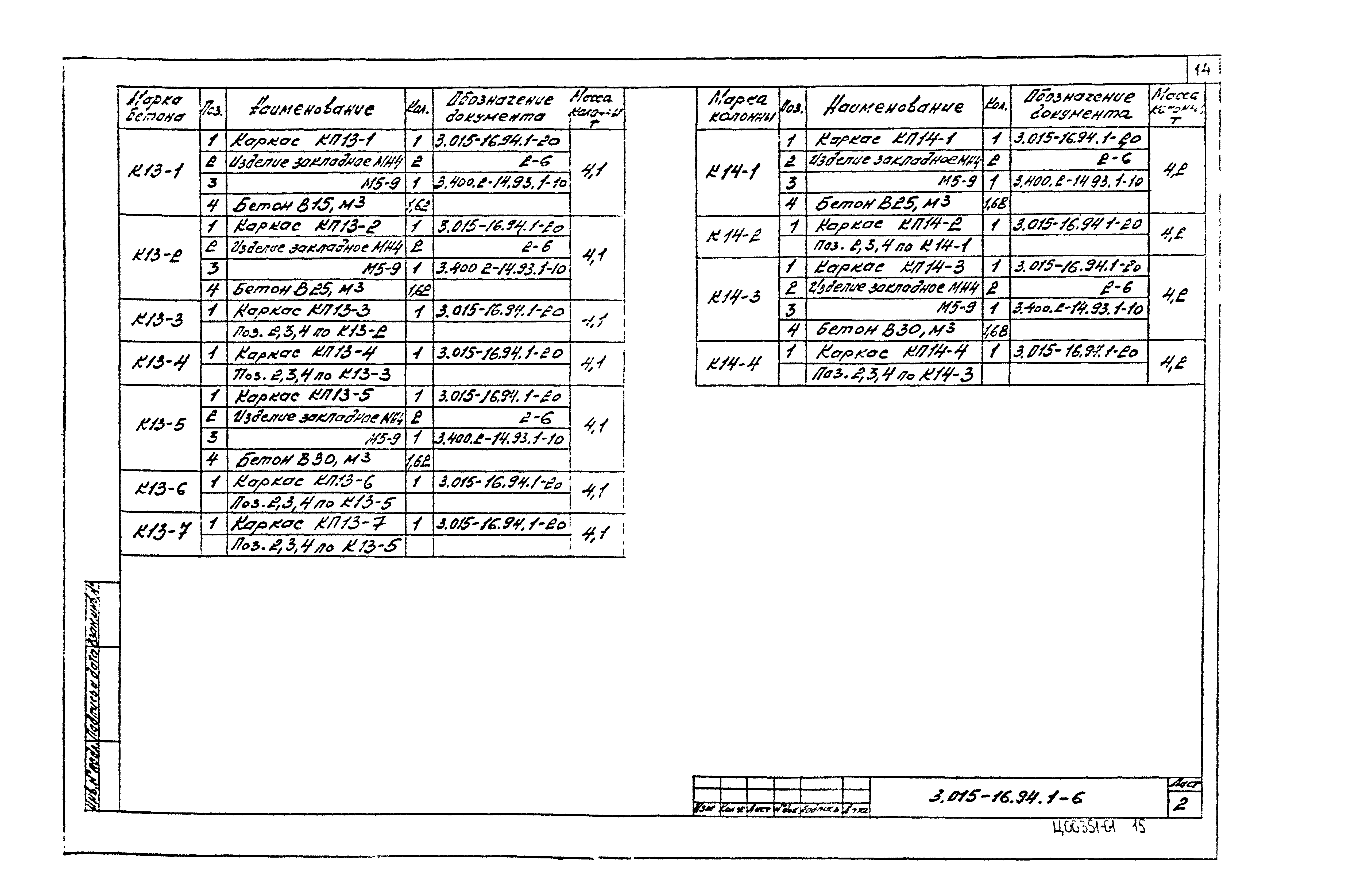 Серия 3.015-16.94