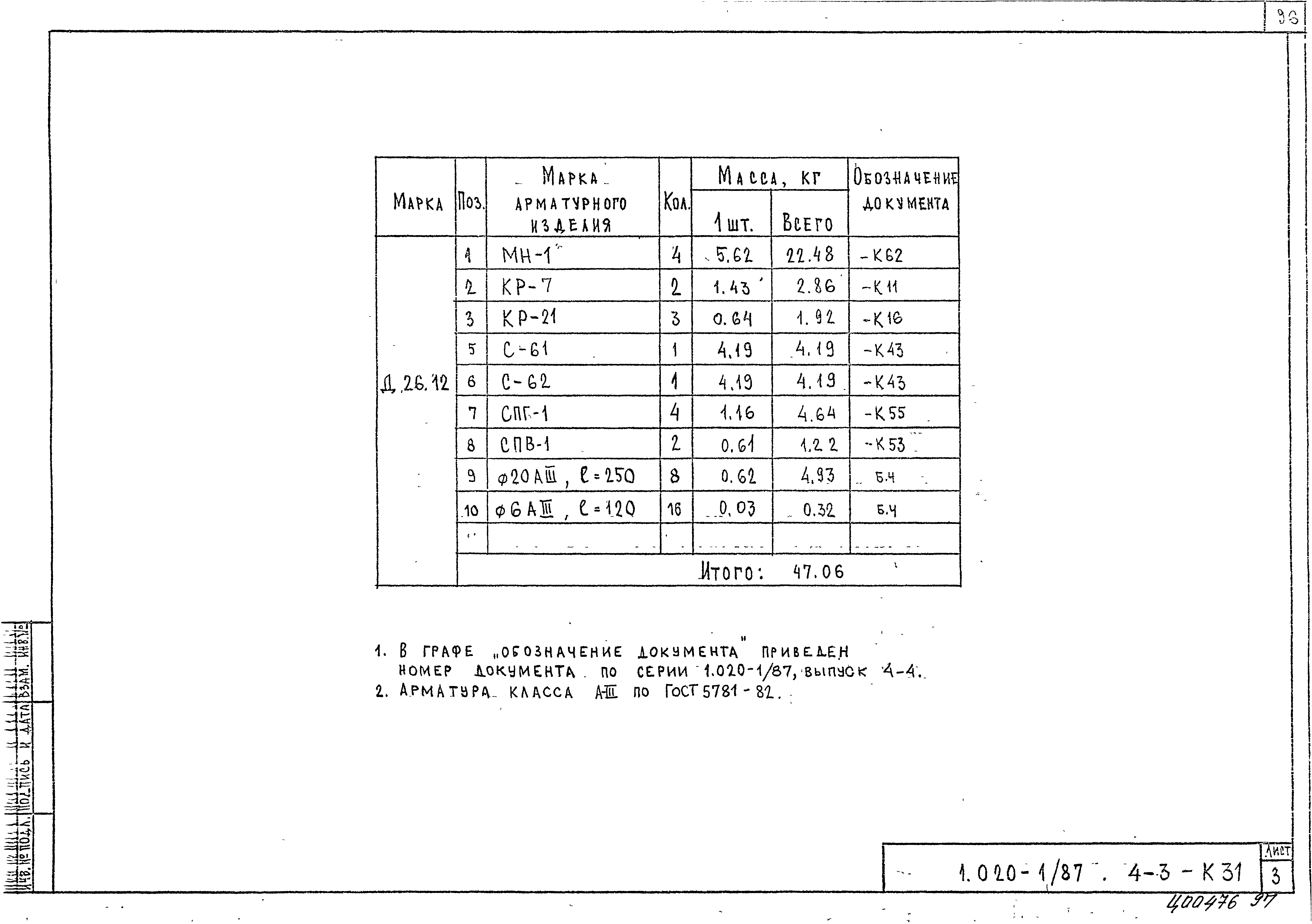 Серия 1.020-1/87