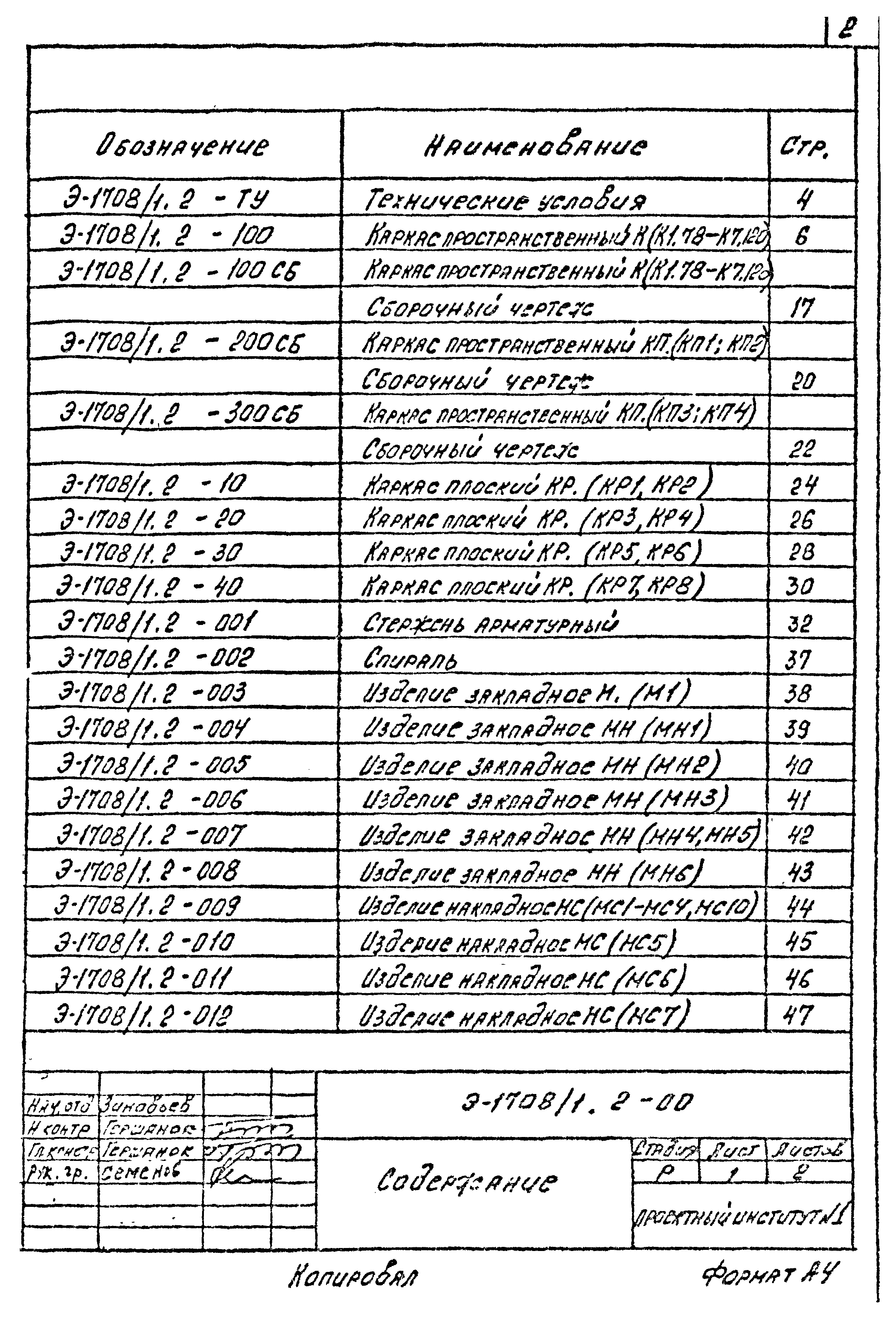 Шифр Э-1708/1