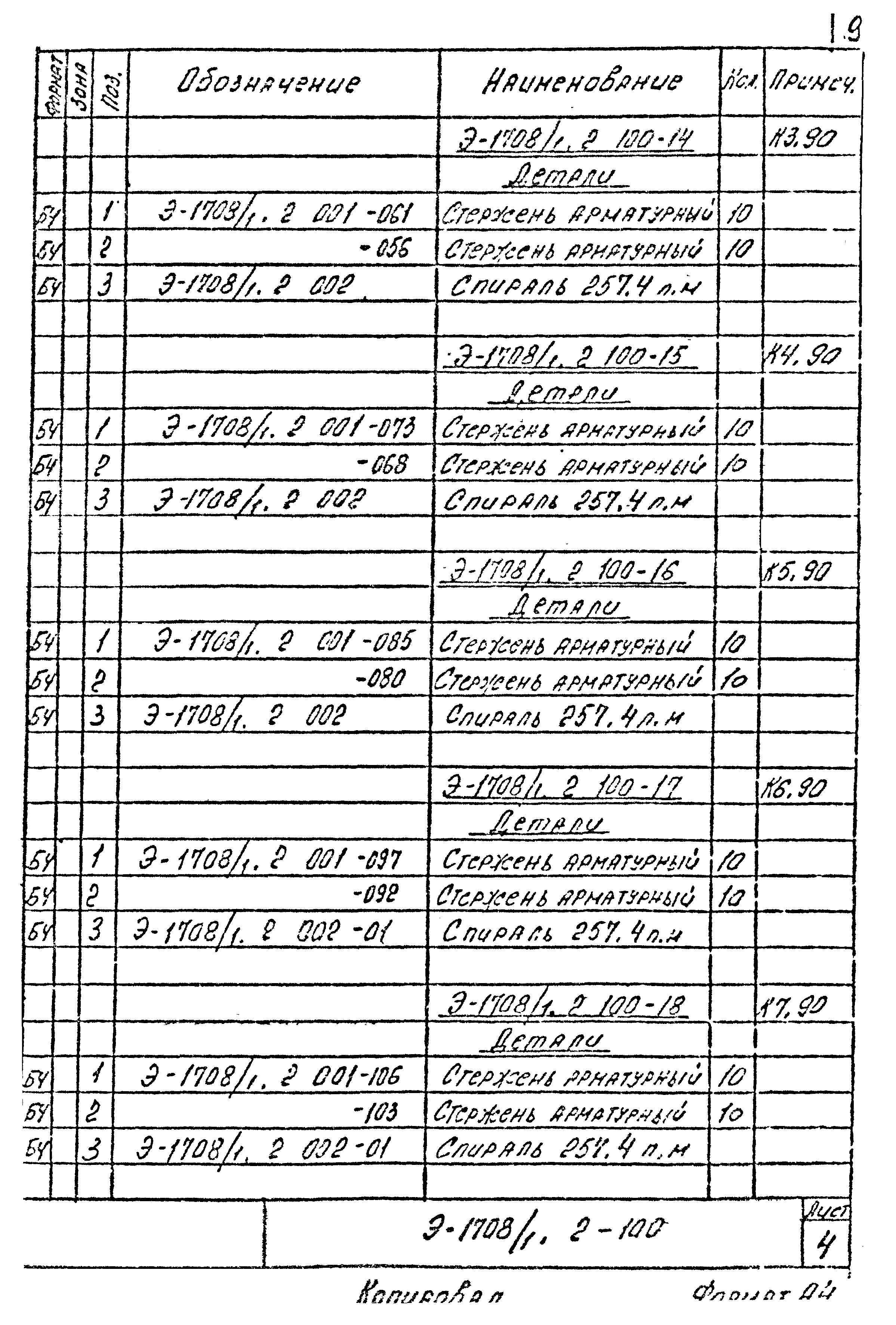 Шифр Э-1708/1