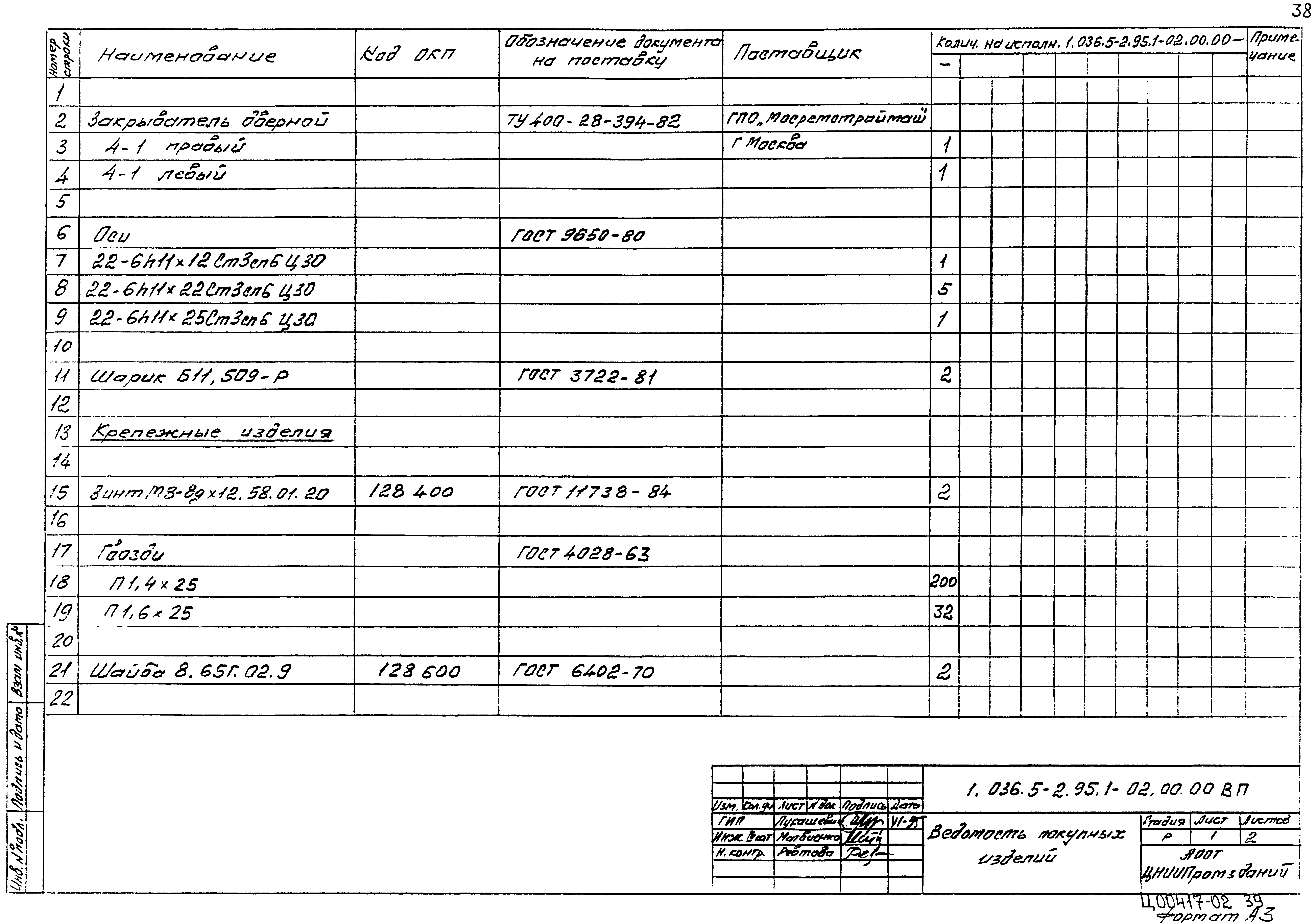 Серия 1.036.5-2.95