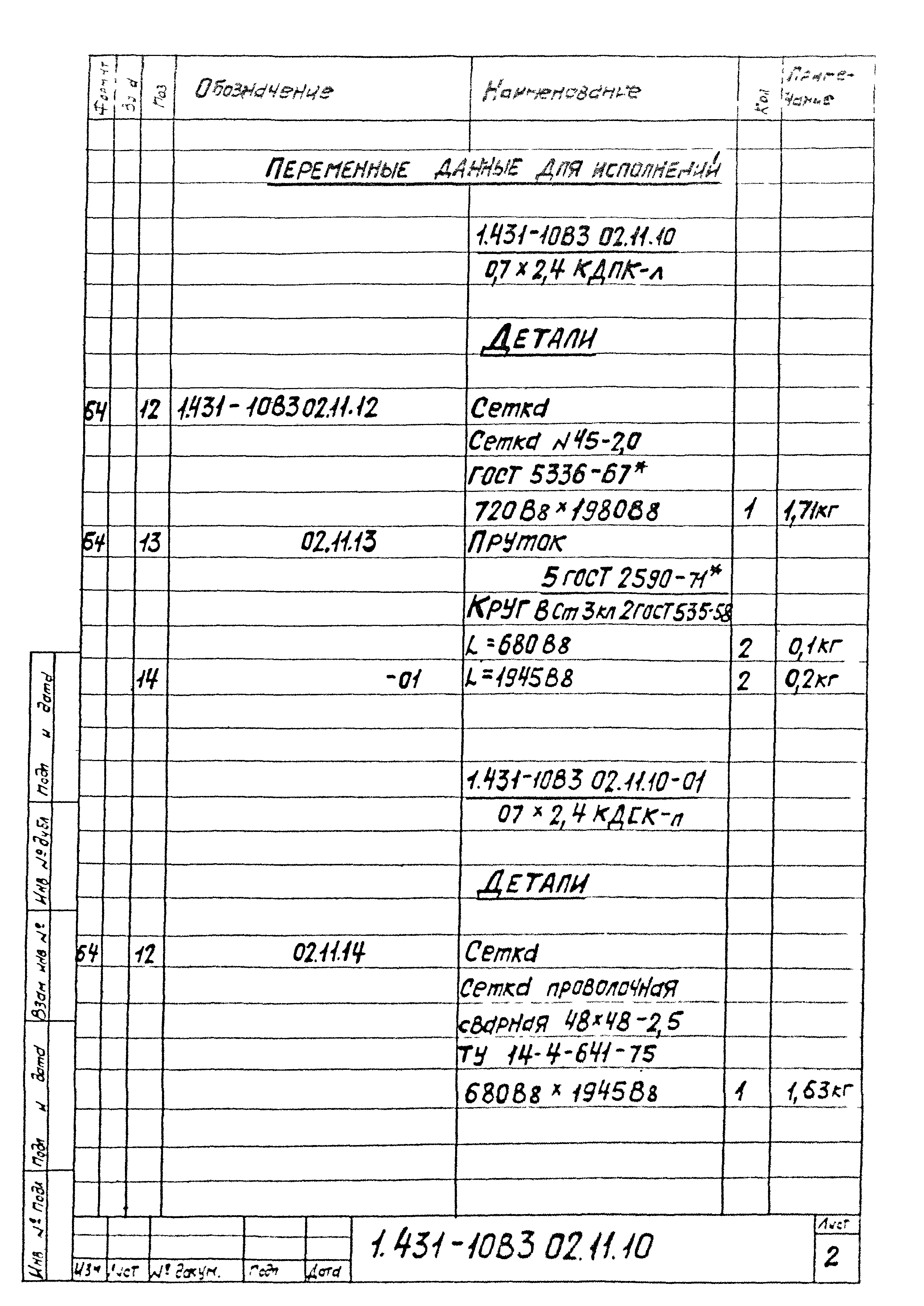 Серия 1.431-10